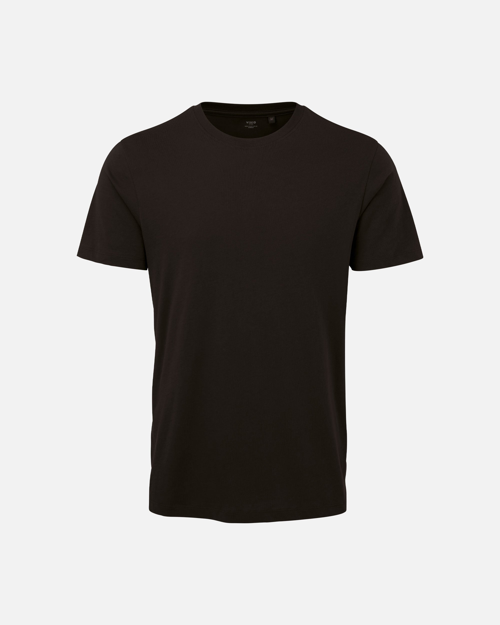 Leichtes Herren Basic T-Shirt Black von VIVID