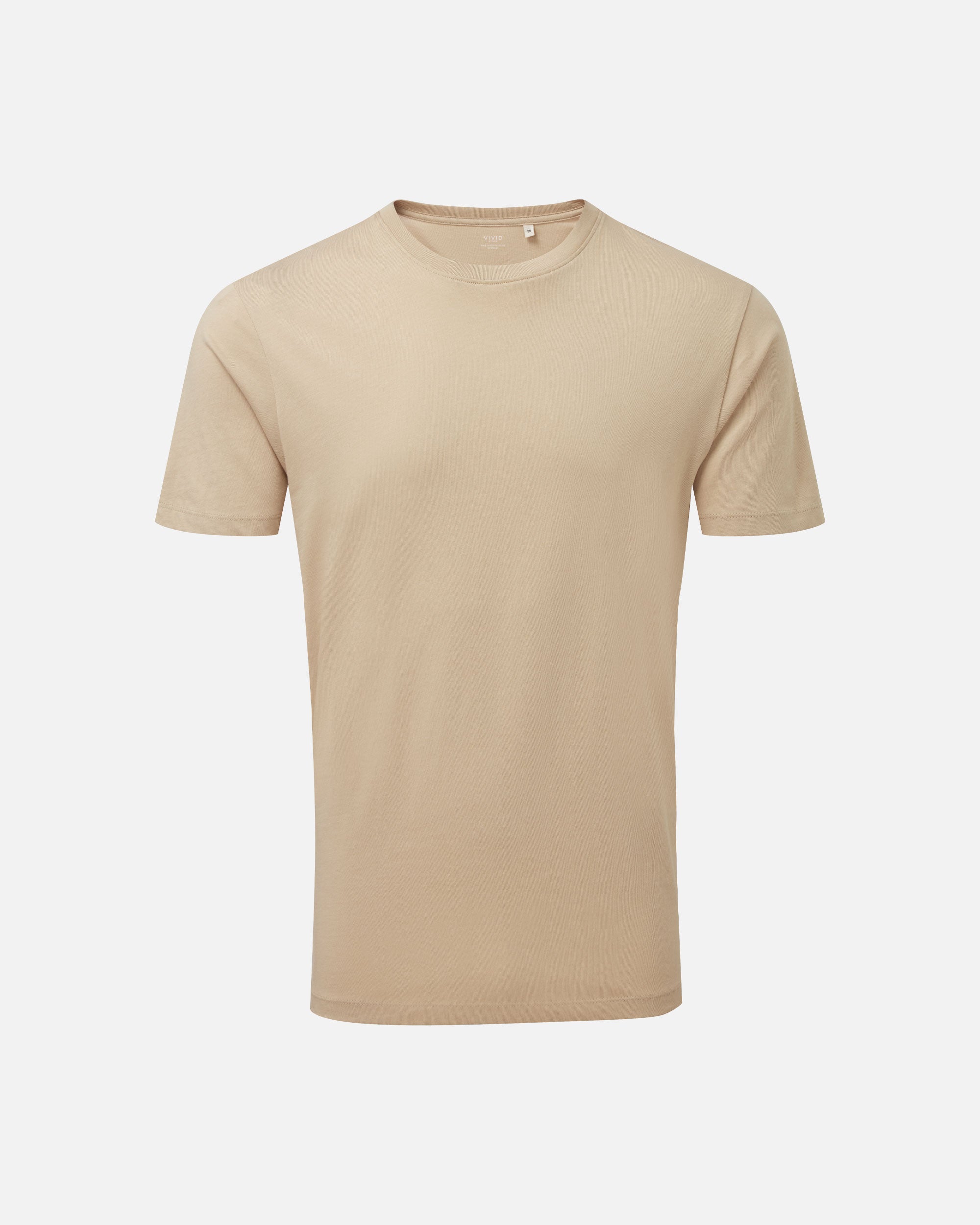 Leichtes Herren Basic T-Shirt Desert Sand von VIVID