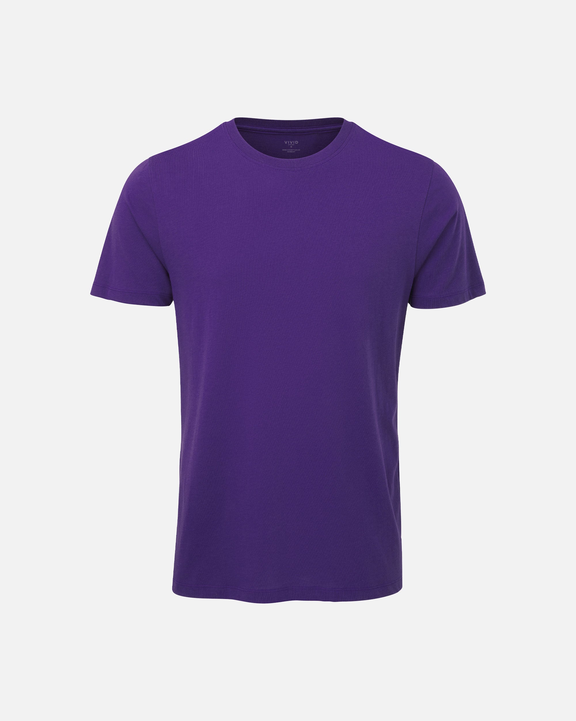 Leichtes Herren Basic T-Shirt Purple von VIVID