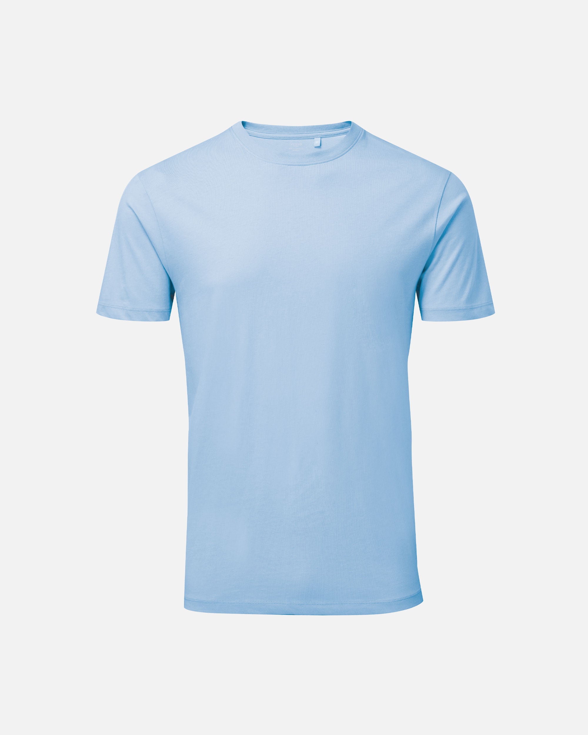Leichtes Herren Basic T-Shirt Sky Blue von VIVID