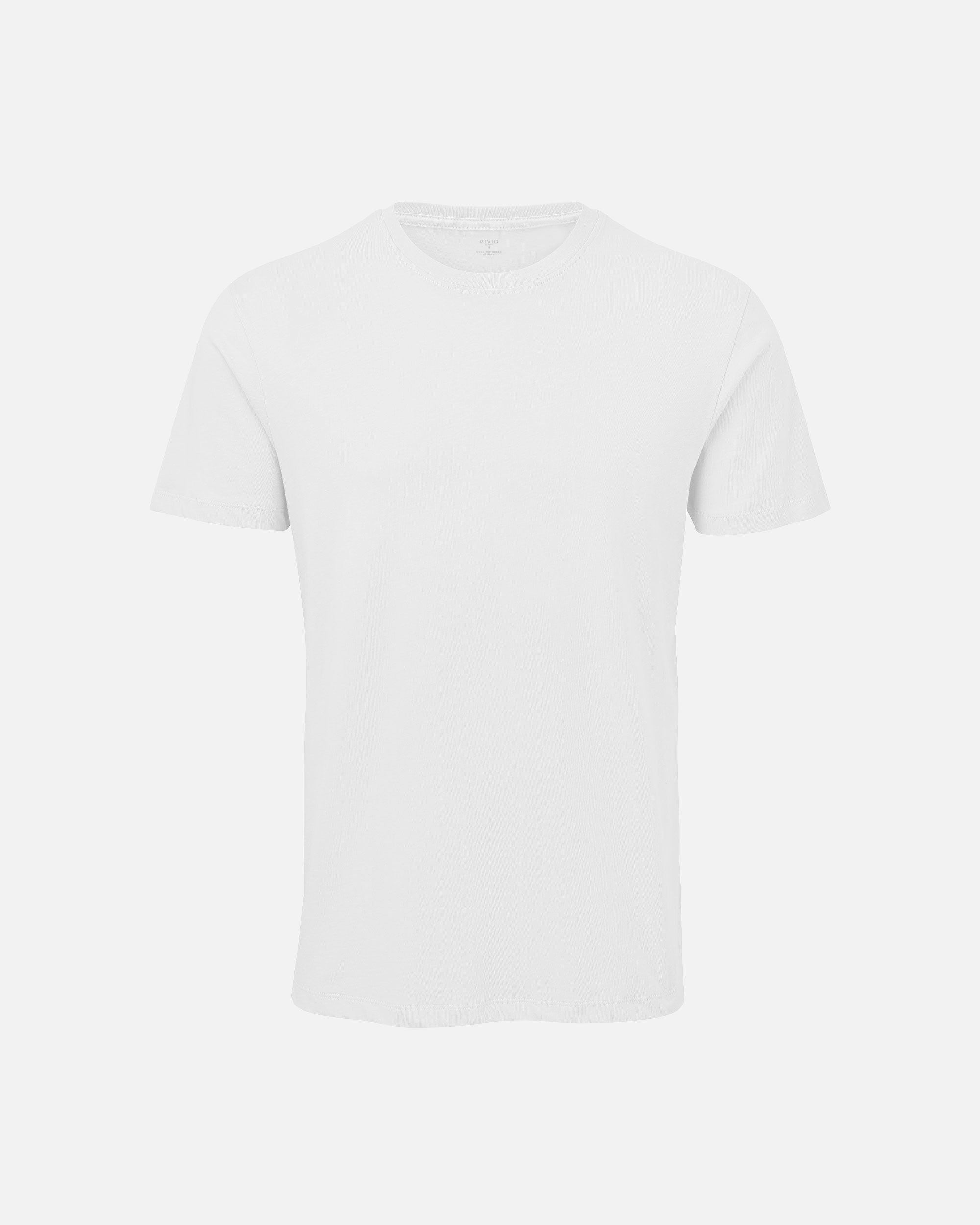 Leichtes Herren Basic T-Shirt White von VIVID
