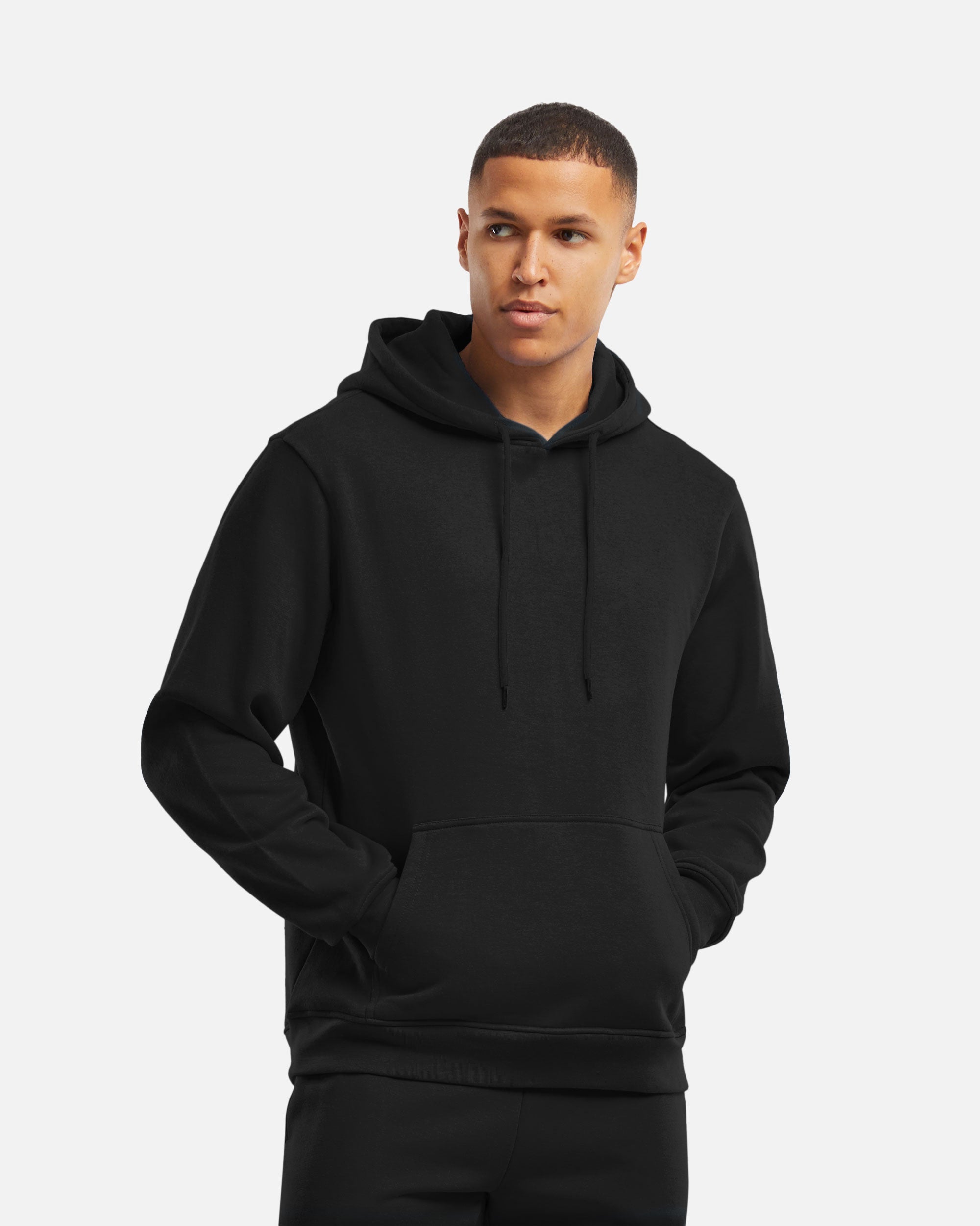 Klassischer Herren Kapuzenpullover Black von VIVID
