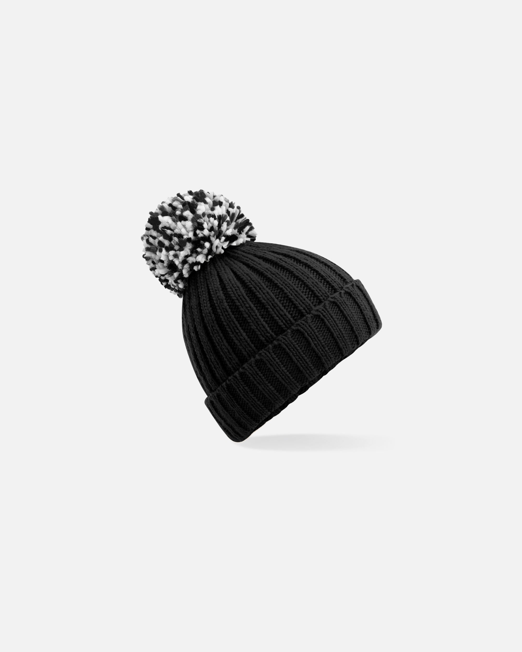 Mütze mit extragroßem Bommel Black von VIVID