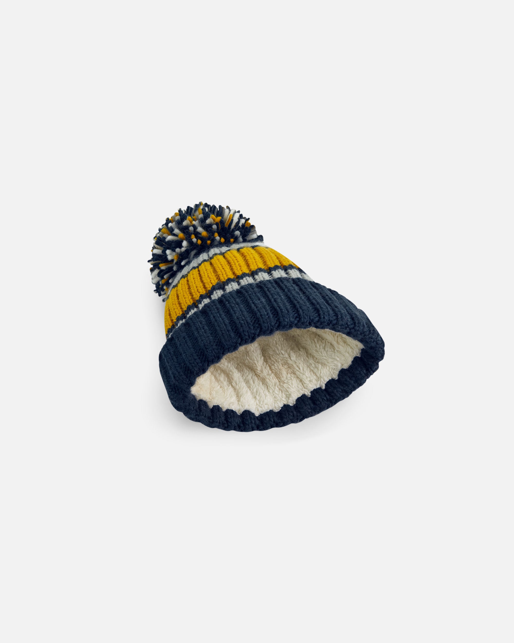 Gestreifte Mütze mit Bommel von VIVID