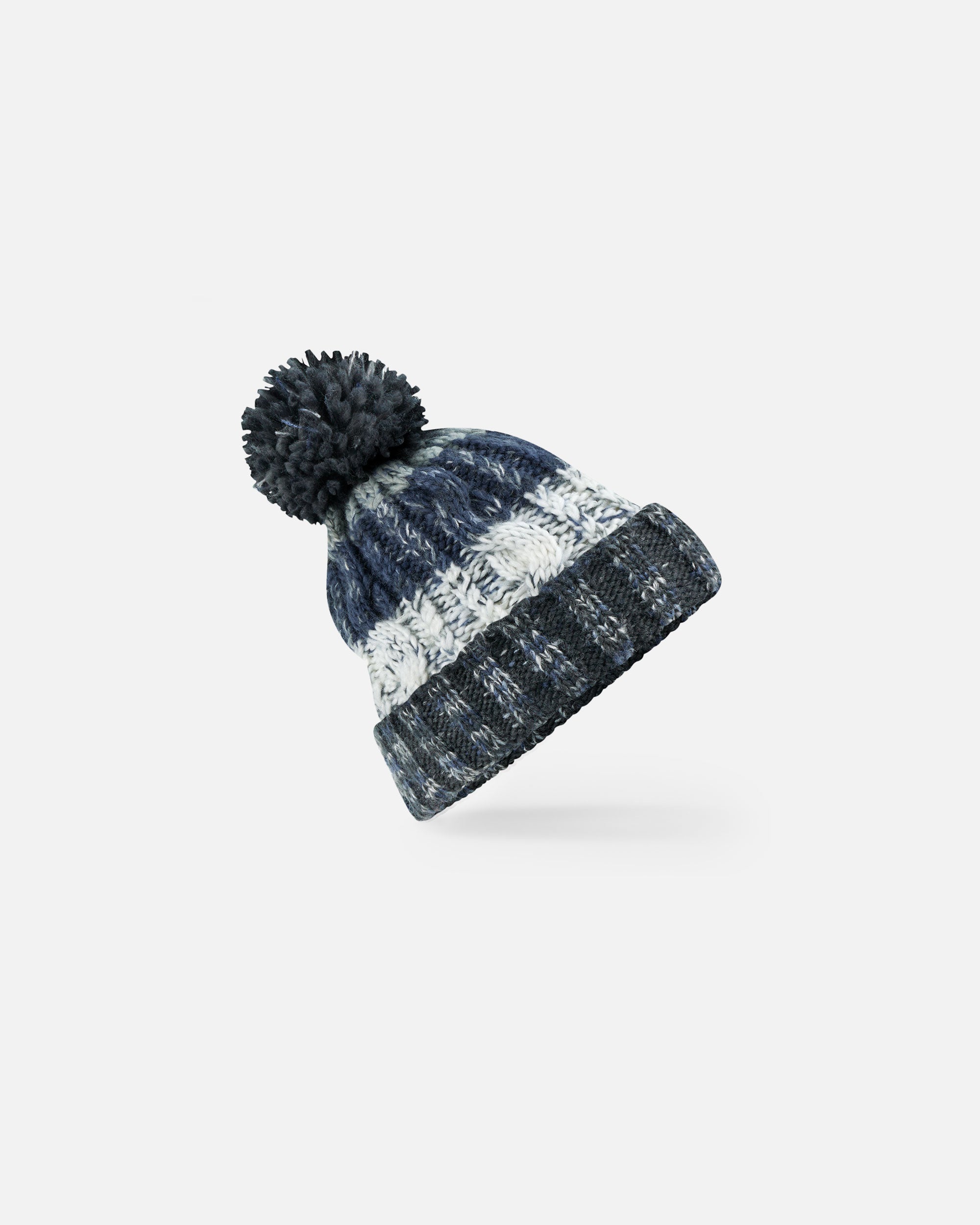 Vierfarbige Mütze mit Bommel Arctic Dawn von VIVID