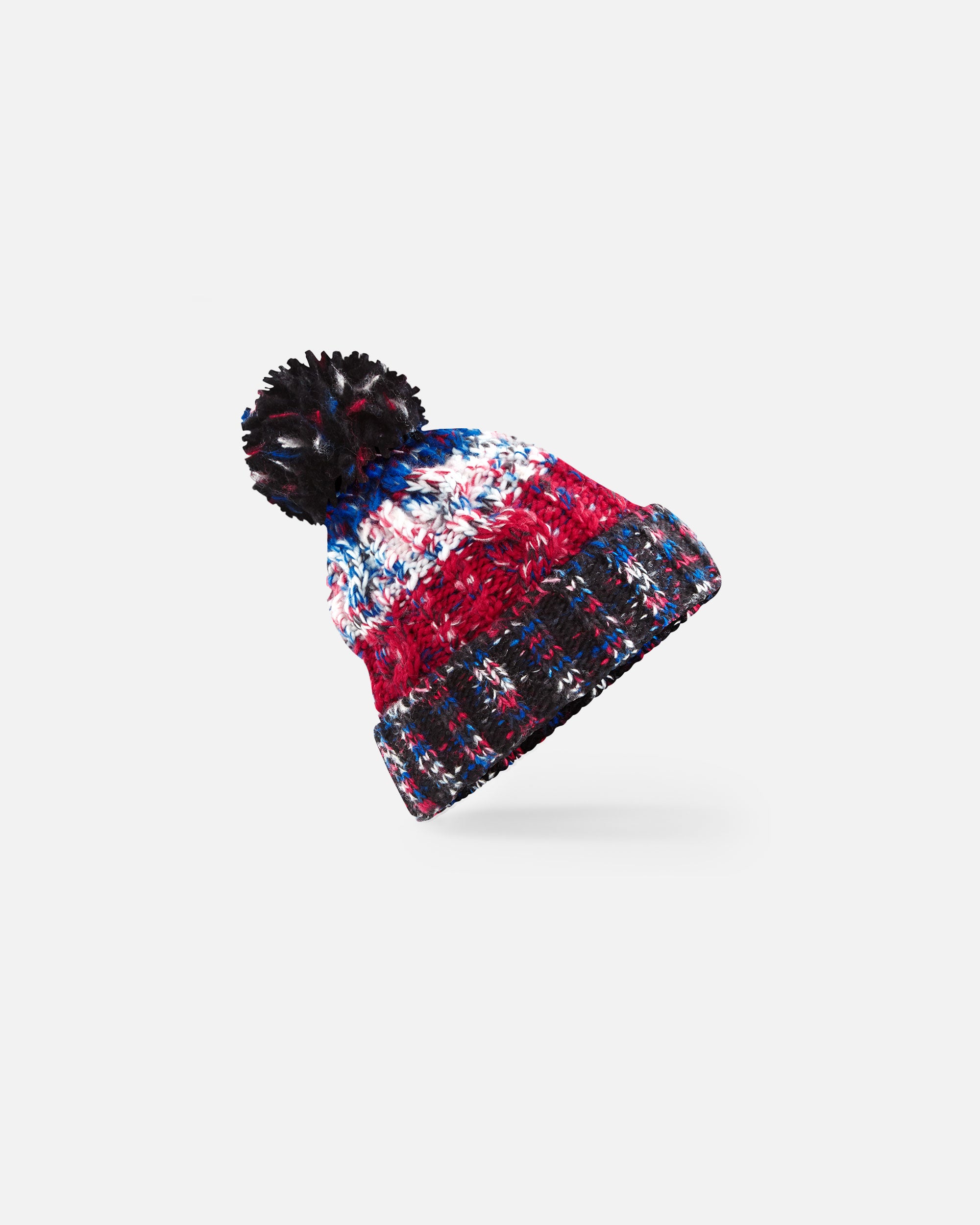 Vierfarbige Mütze mit Bommel Black Jacks von VIVID