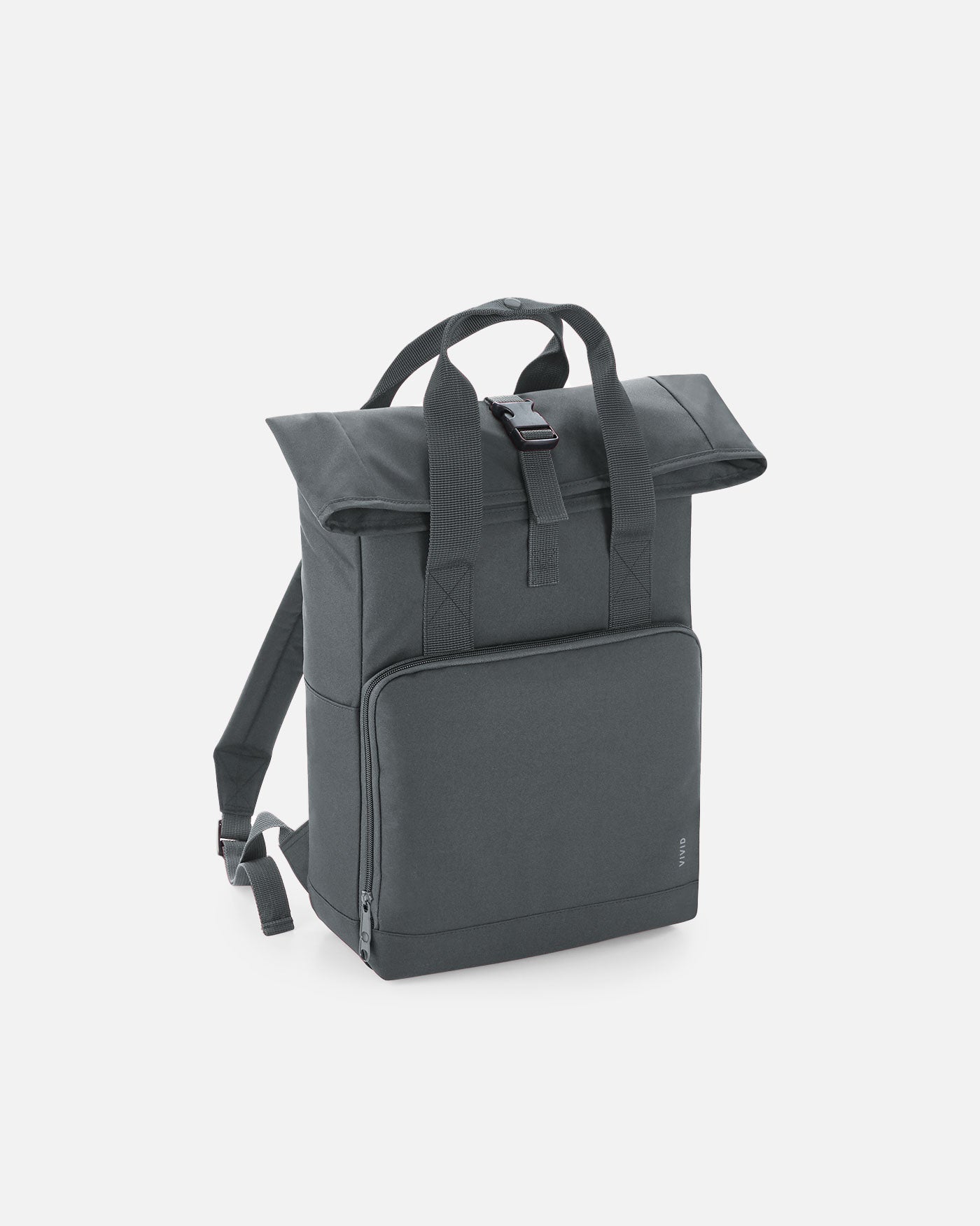 Alltags Rolltop Rucksack mit zwei Griffen Grey von VIVID