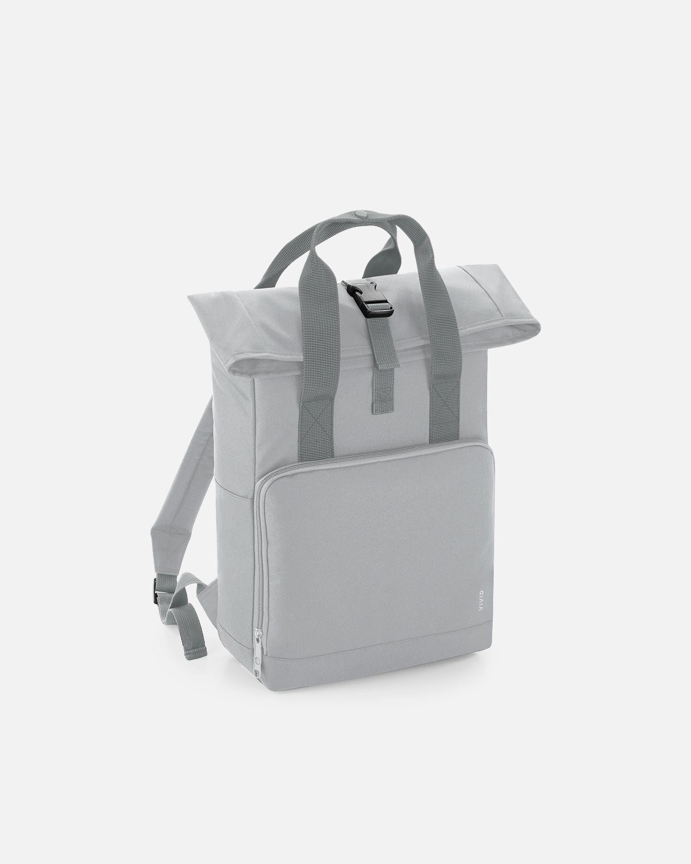 Alltags Rolltop Rucksack mit zwei Griffen Light Grey von VIVID