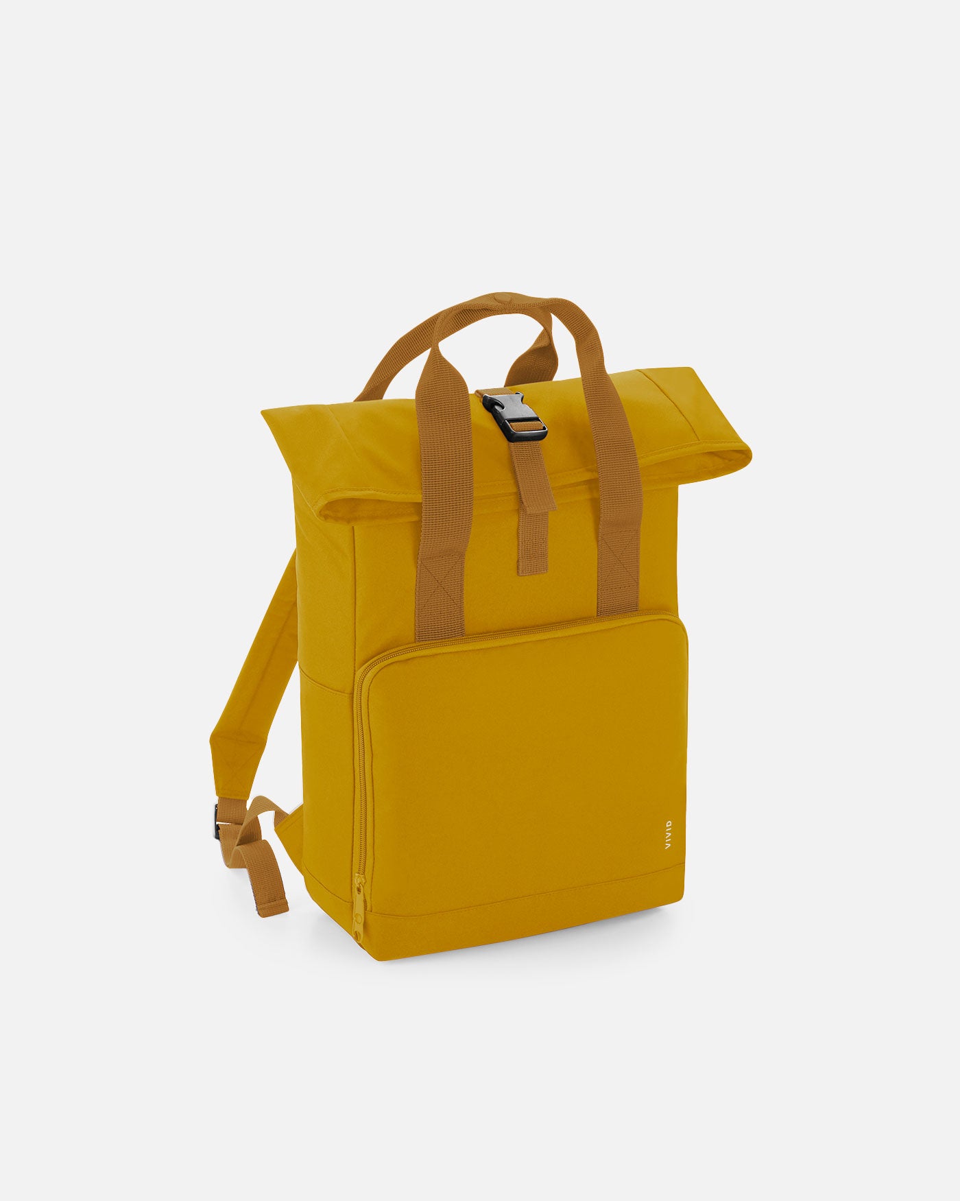 Alltags Rolltop Rucksack mit zwei Griffen Mustard von VIVID