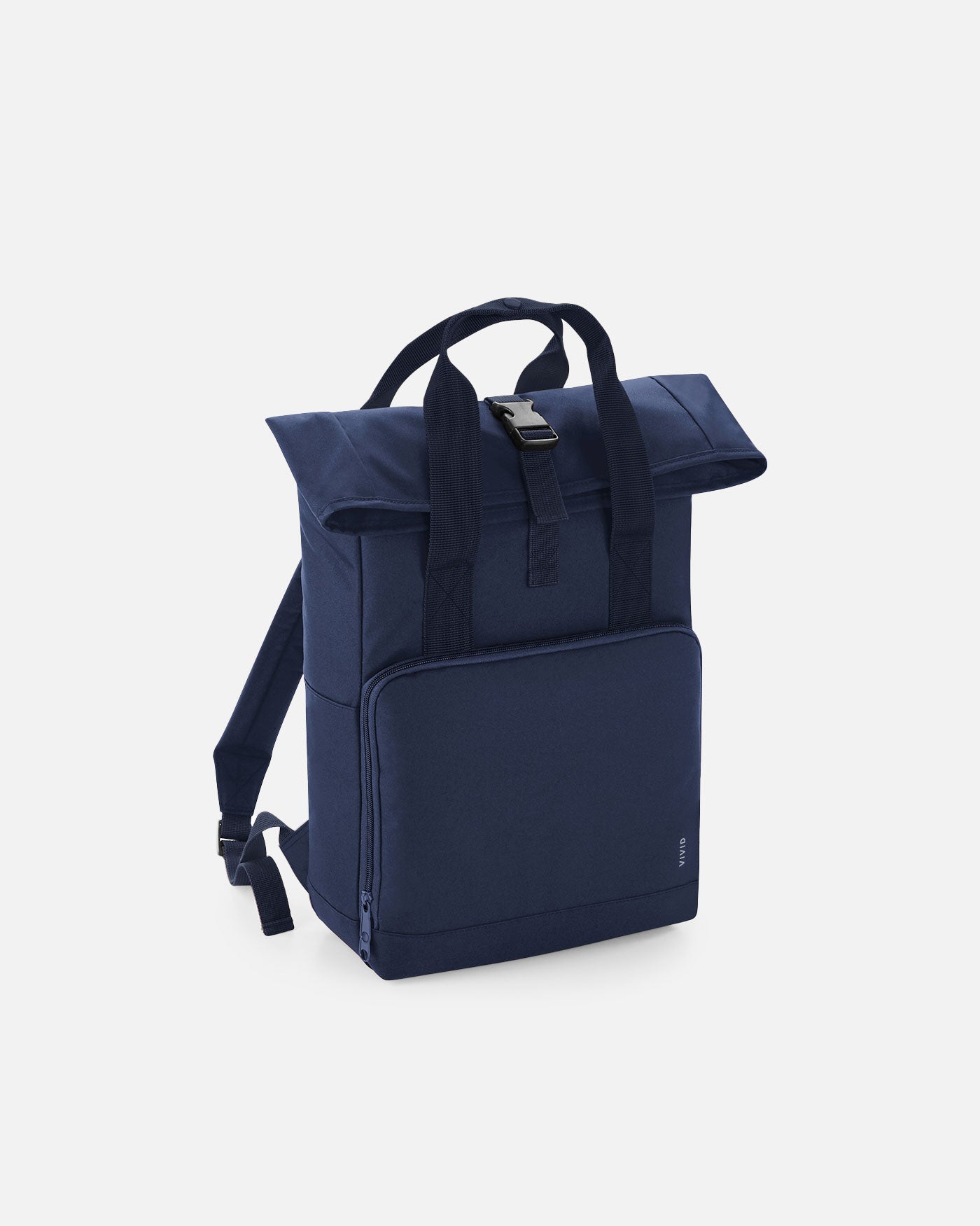 Alltags Rolltop Rucksack mit zwei Griffen Navy Blue von VIVID