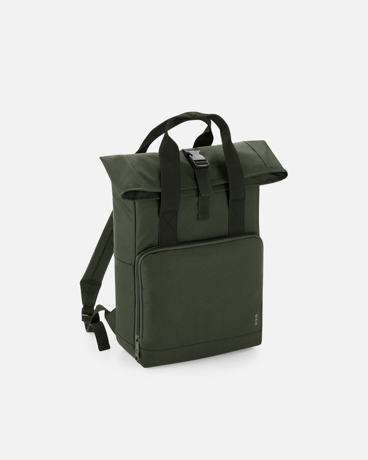 Alltags Rolltop Rucksack mit zwei Griffen Olive von VIVID
