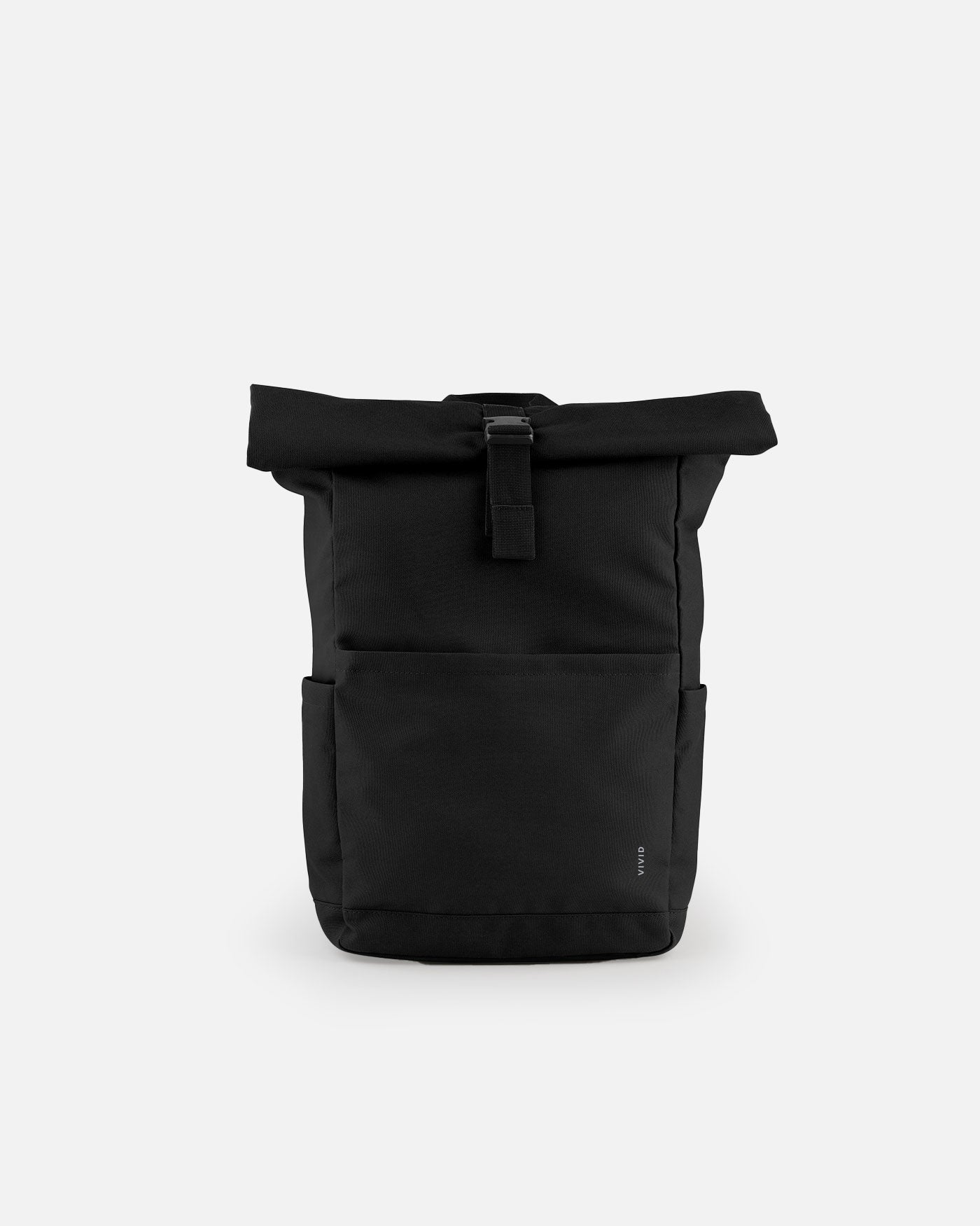 Tages Rolltop Rucksack Black von VIVID