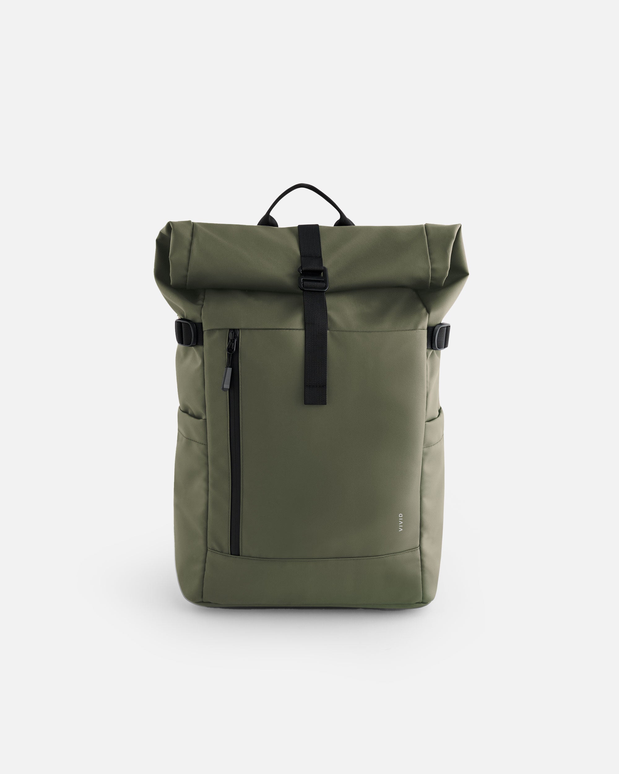 Moderner Rolltop Rucksack Olive von VIVID