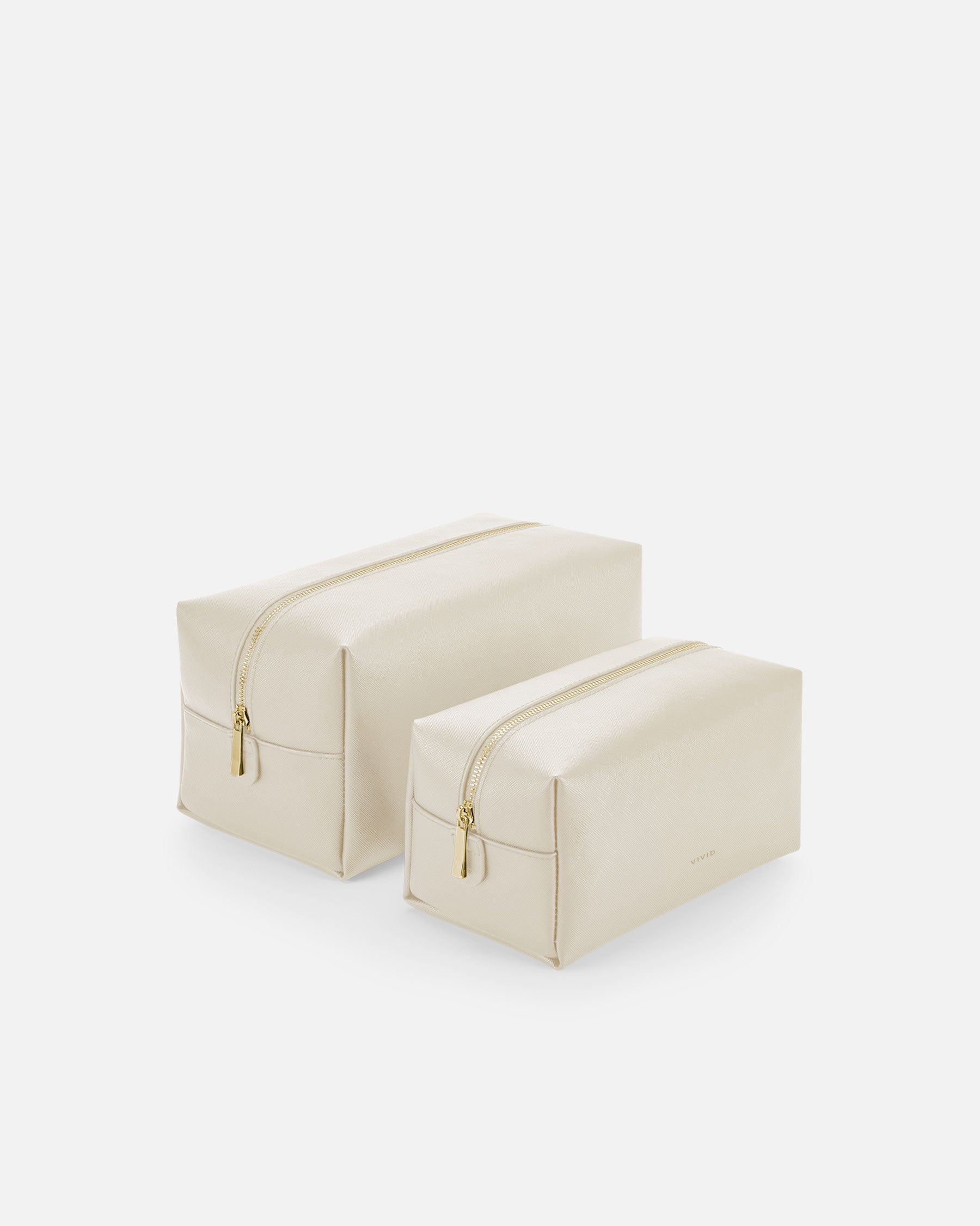 Elegante Kultur-Zubehörtasche Creme von VIVID