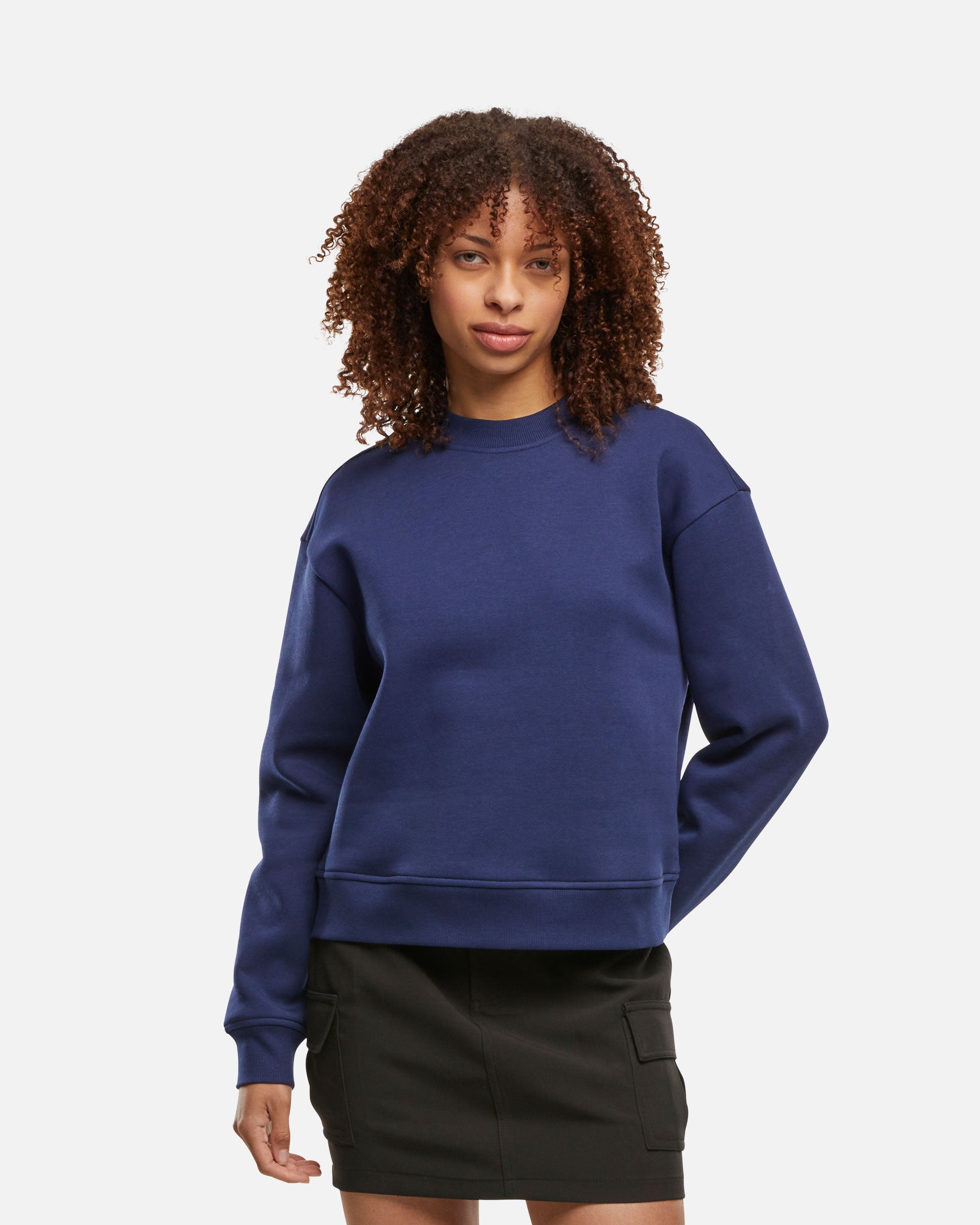 Übergroßer Damen Pullover Light Navy Blue von VIVID