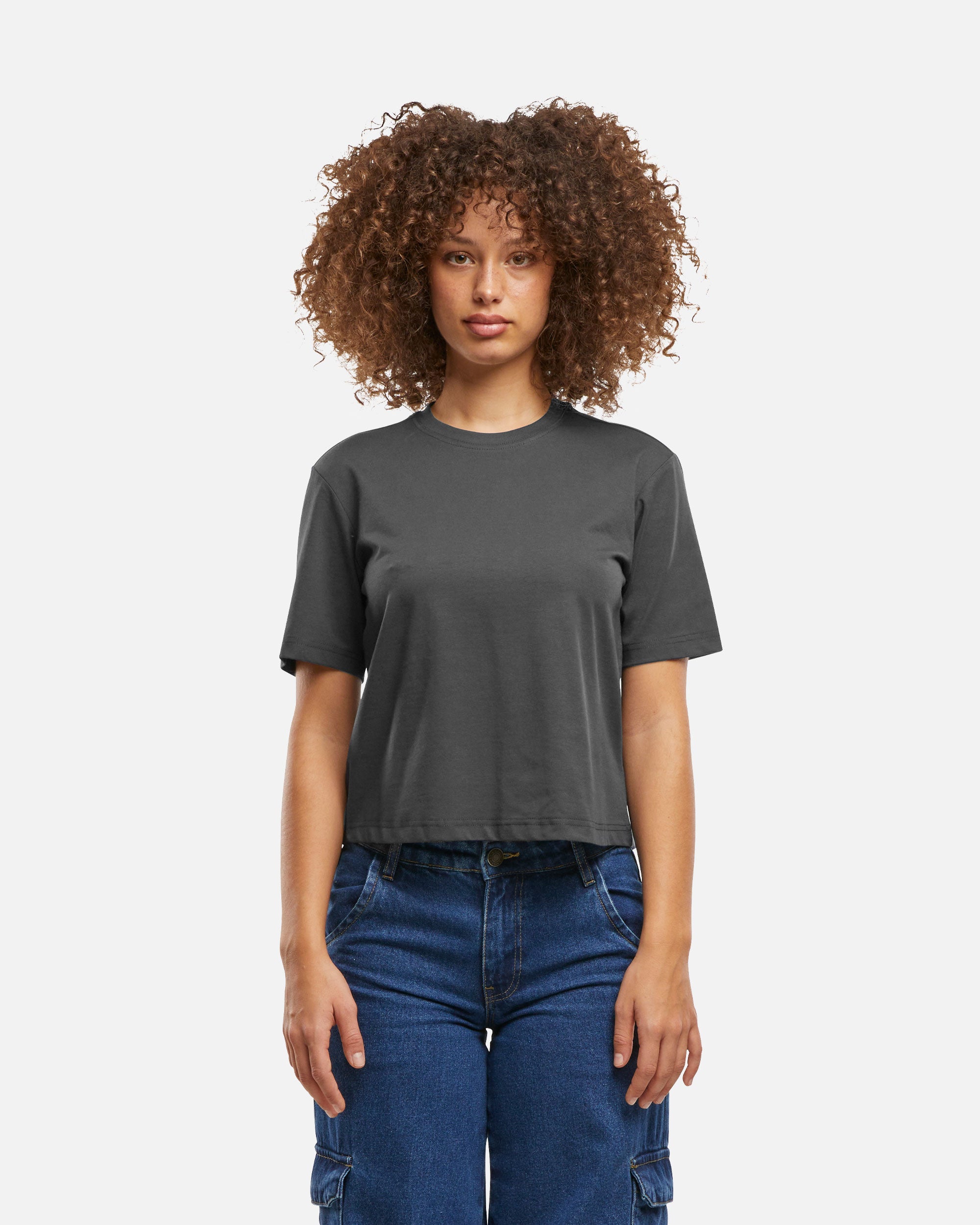 Lockeres Damen T-Shirt Charcoal von VIVID