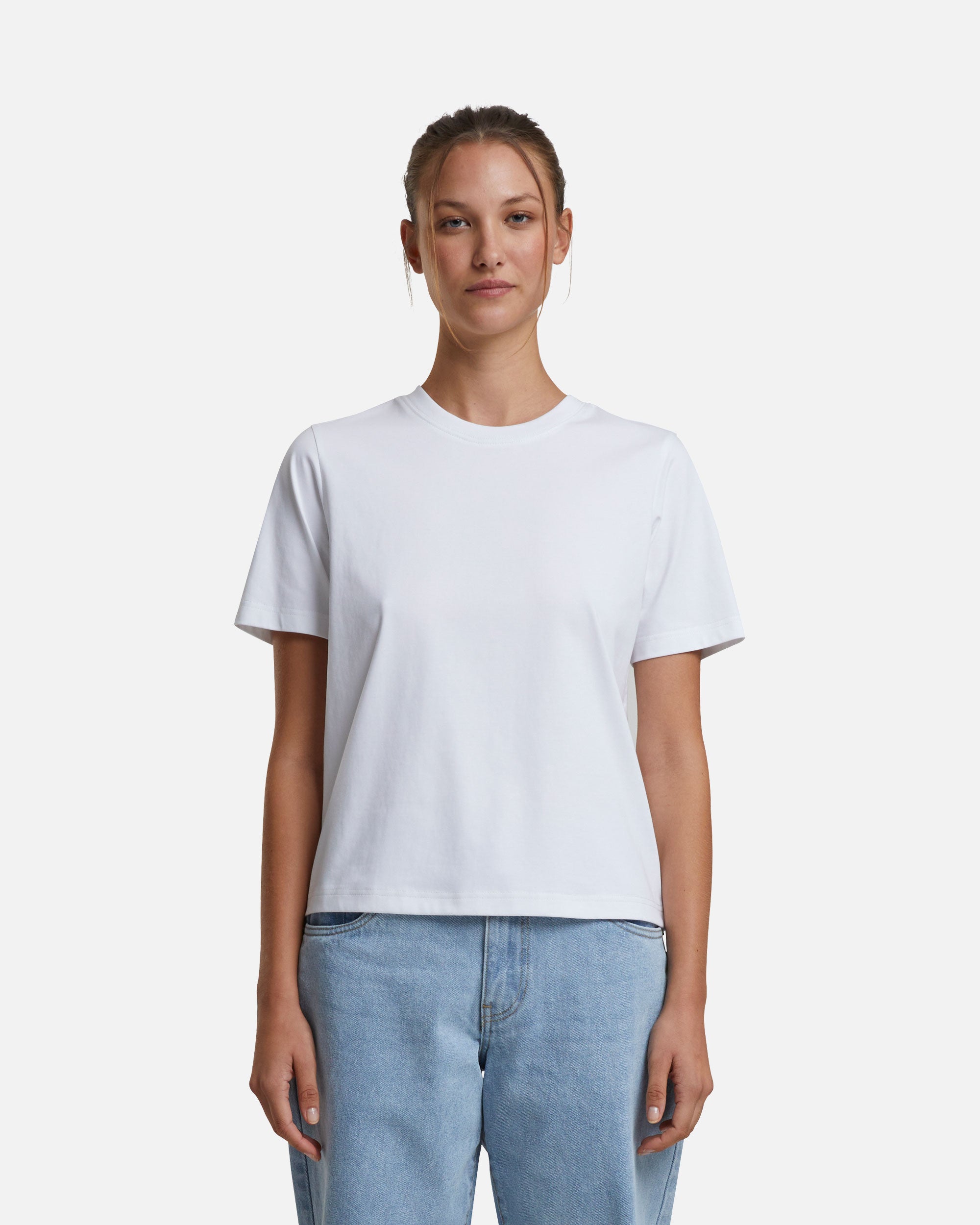 Lockeres Damen T-Shirt White von VIVID