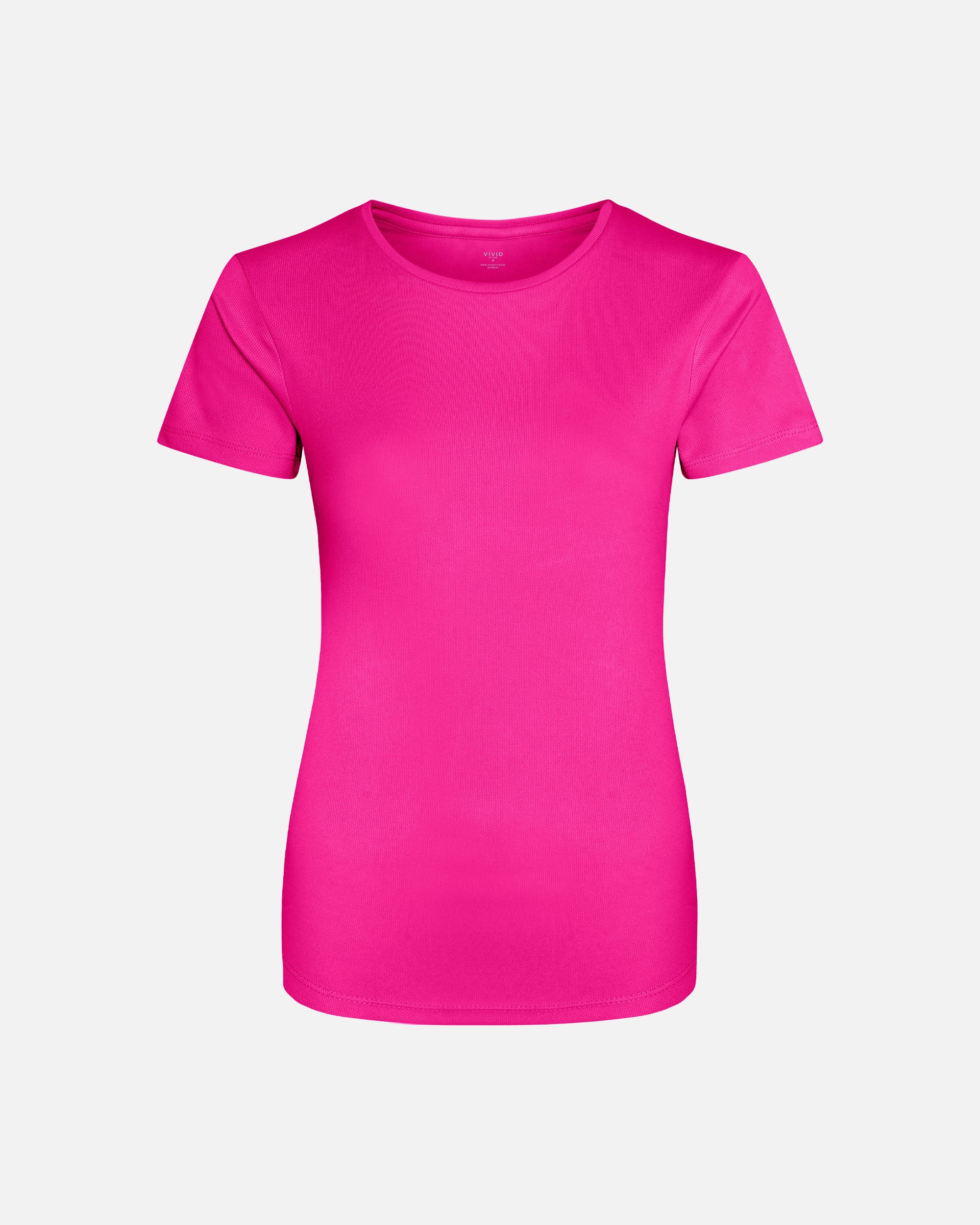 Damen Cool Sport T-Shirt Hyper Pink von VIVID