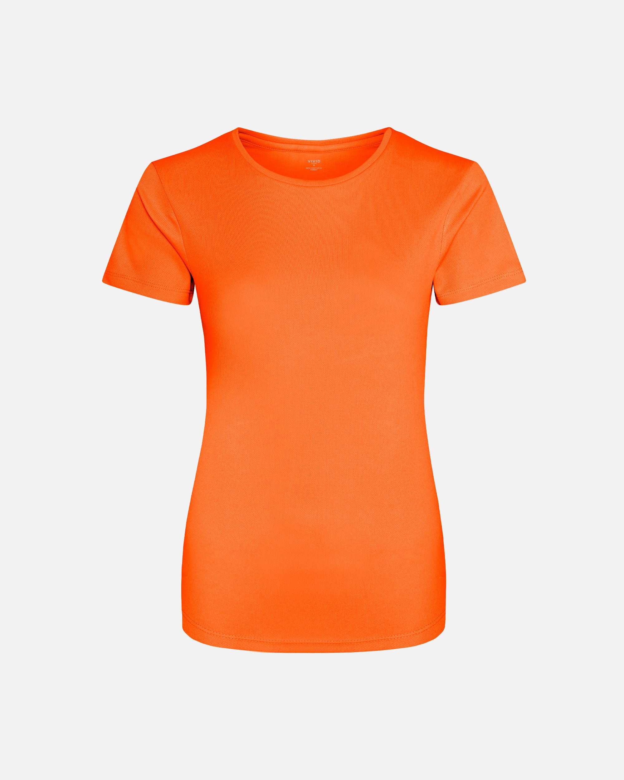 Damen Cool Sport T-Shirt Neon Orange von VIVID