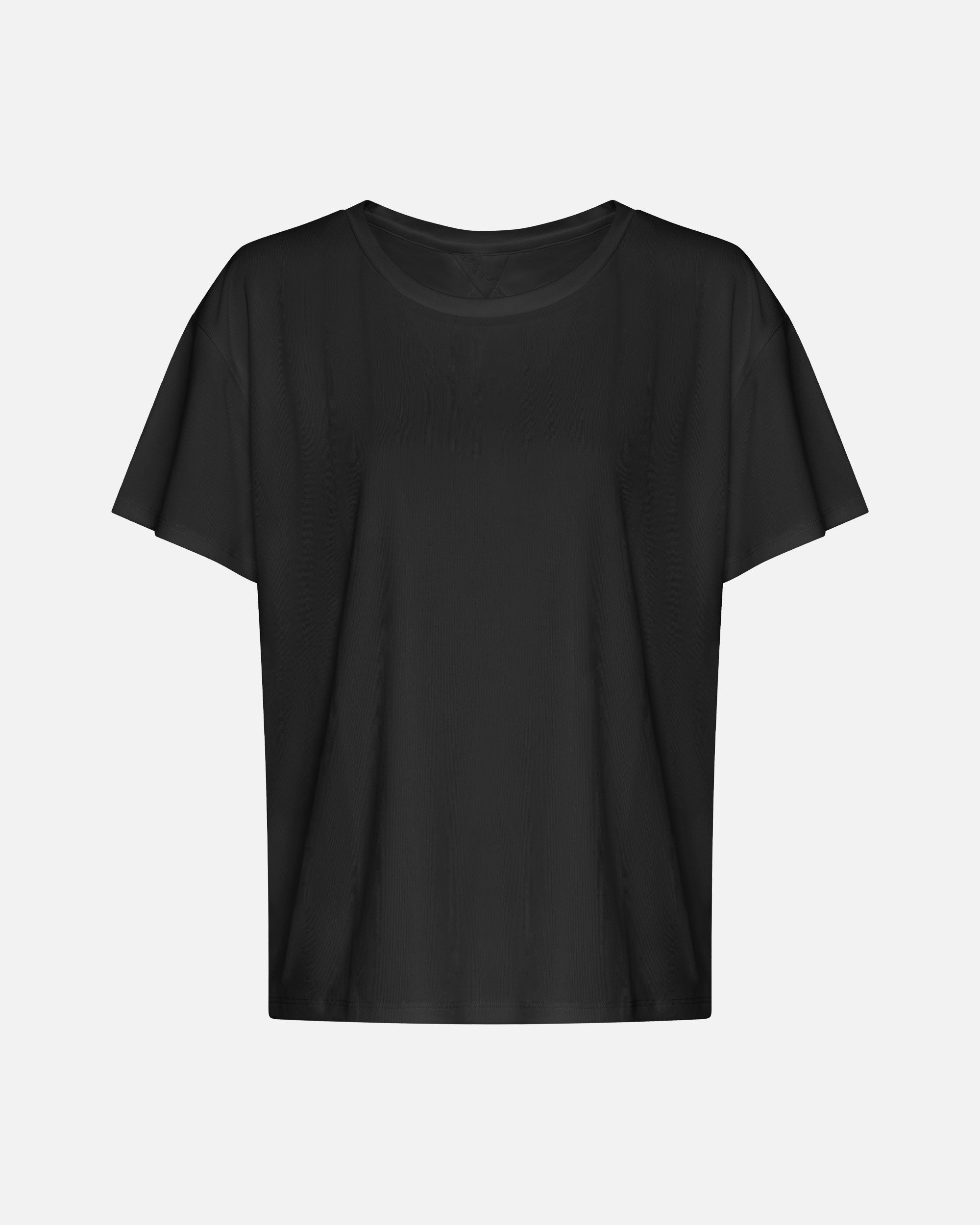 Damen Sport T-Shirt mit offenen Rückendetail Black von VIVID