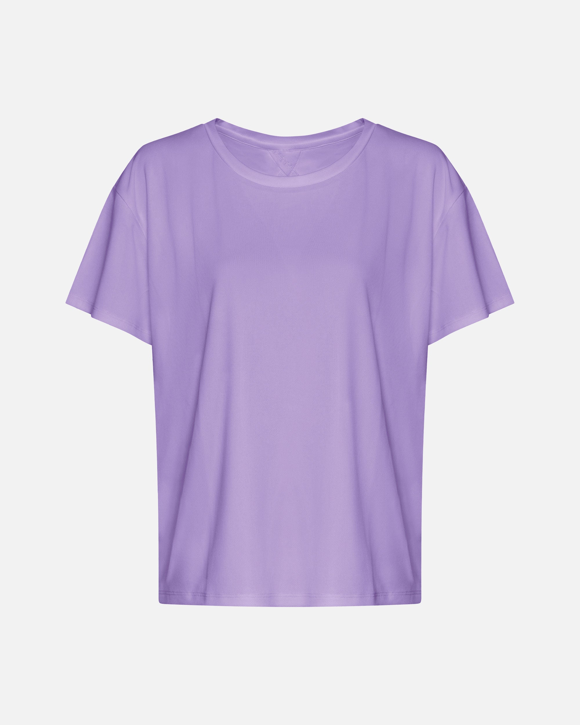 Damen Sport T-Shirt mit offenen Rückendetail Digital Lavender von VIVID