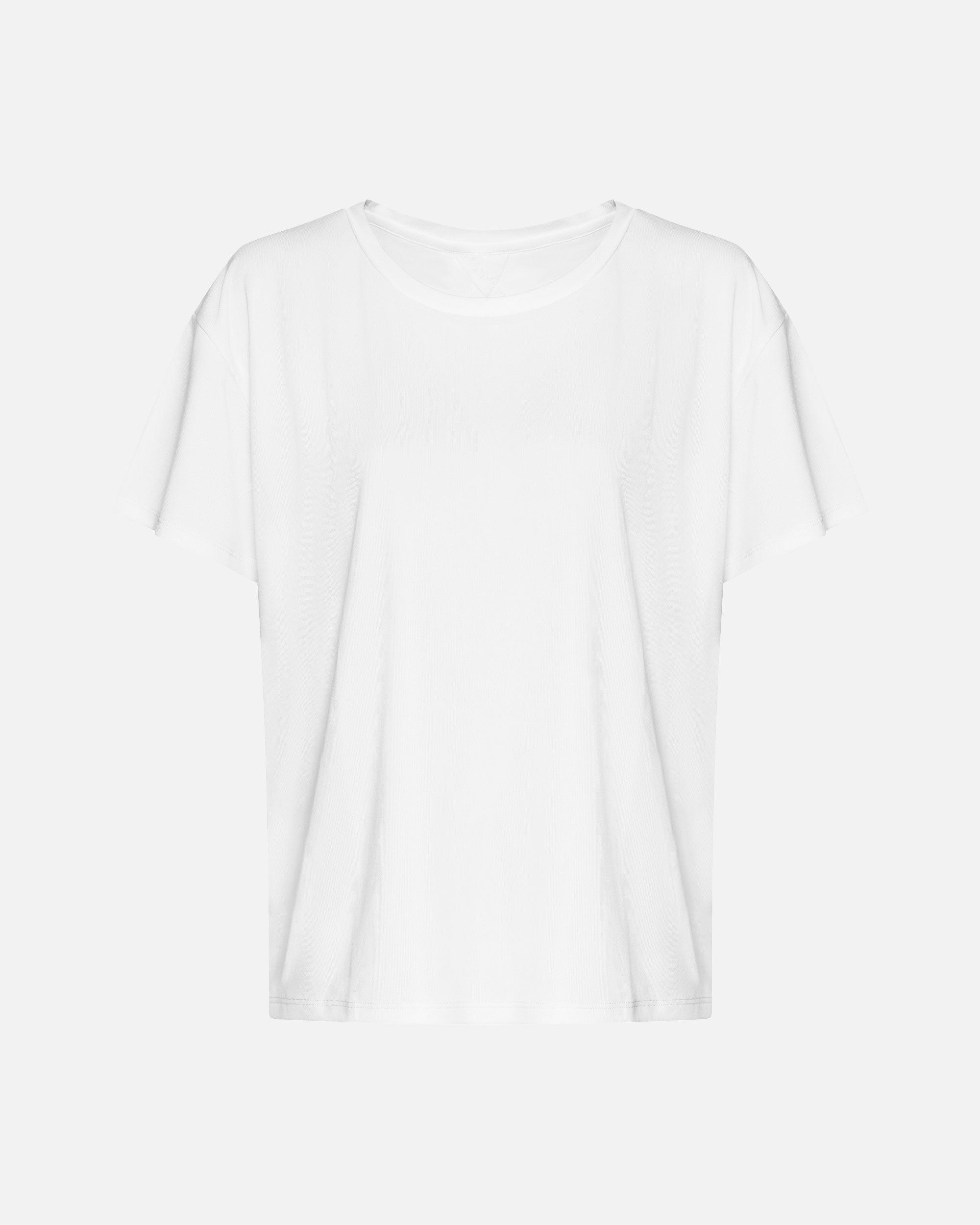 Damen Sport T-Shirt mit offenen Rückendetail White von VIVID