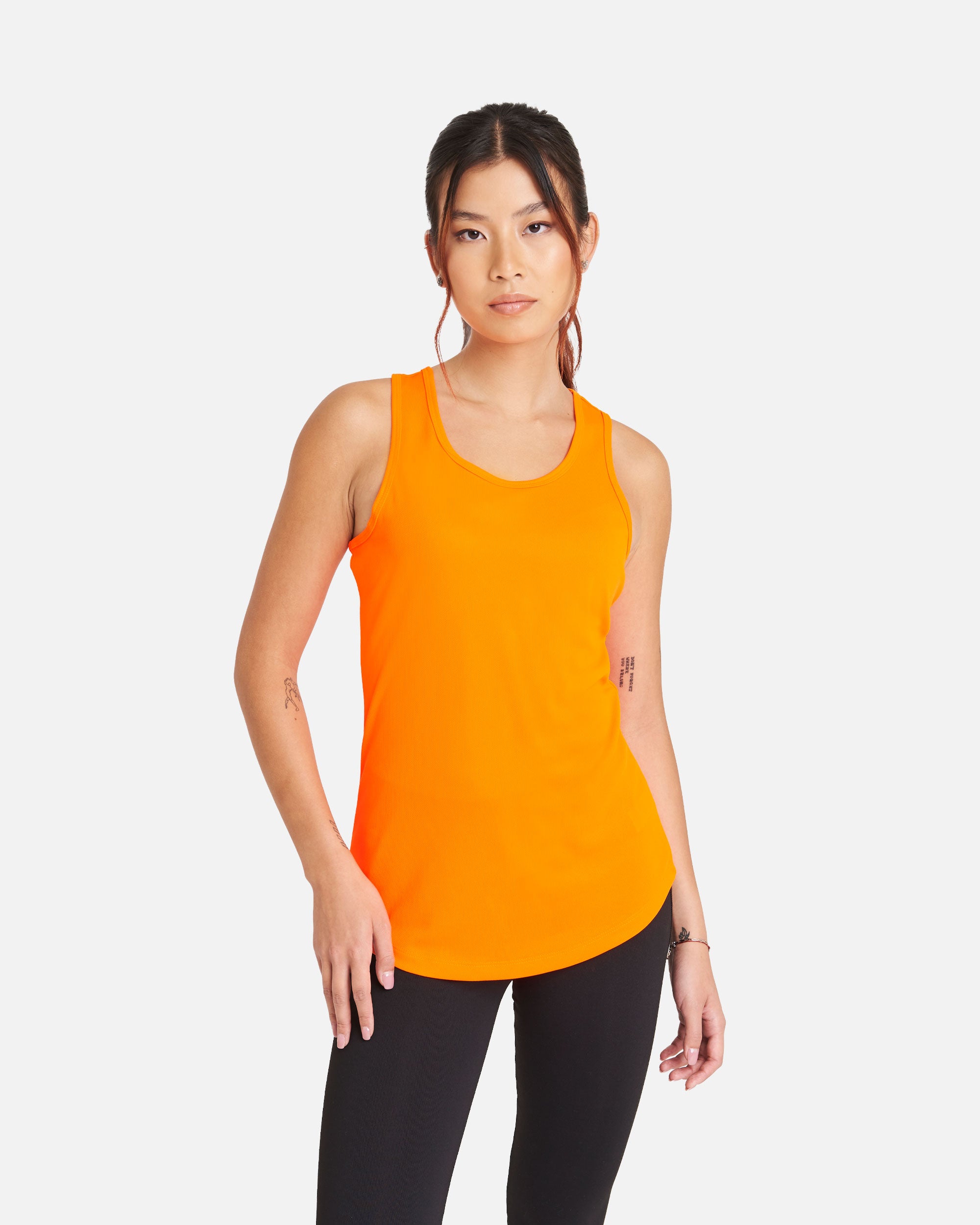 Klassisches Damen Sport Tanktop Neon Orange von VIVID