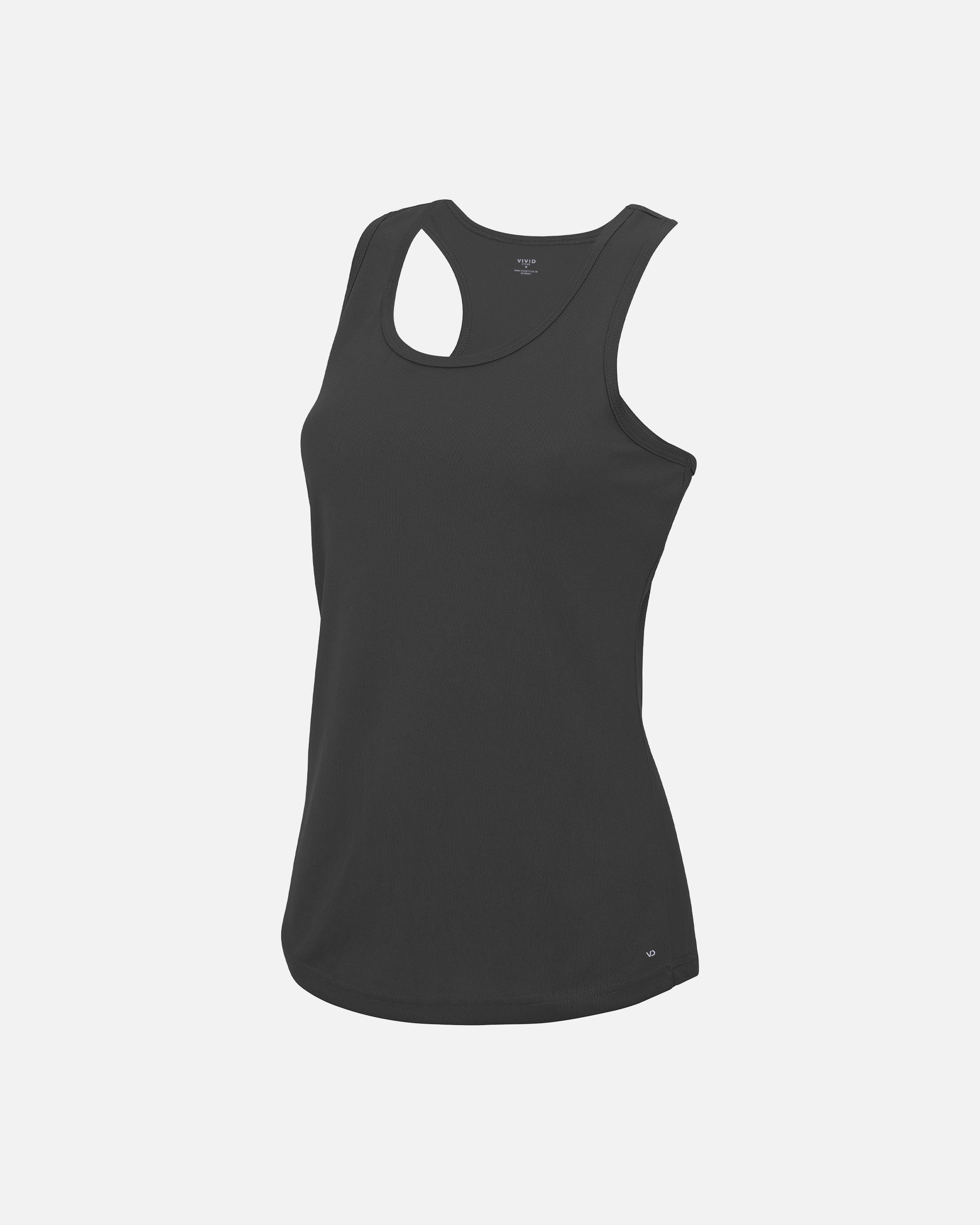 Klassisches Damen Sport Tanktop Charcoal von VIVID