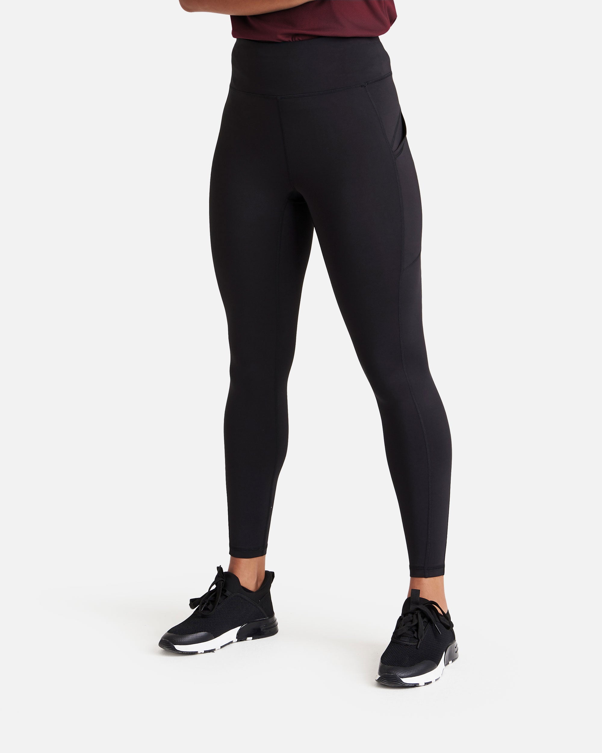 Damen Tech Pocket Leggings Black von VIVID