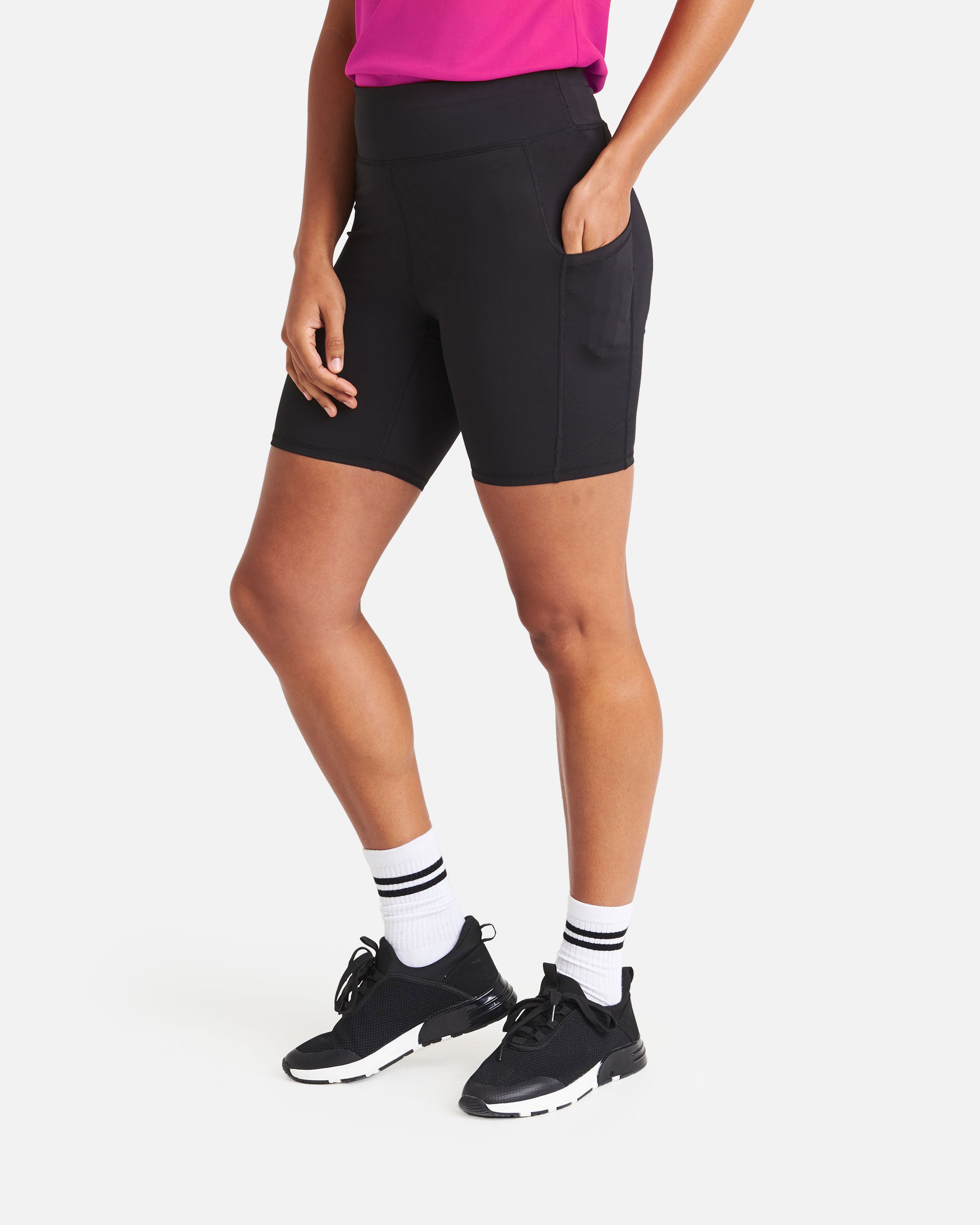 Damen Tech Pocket Sport Shorts Black von VIVID