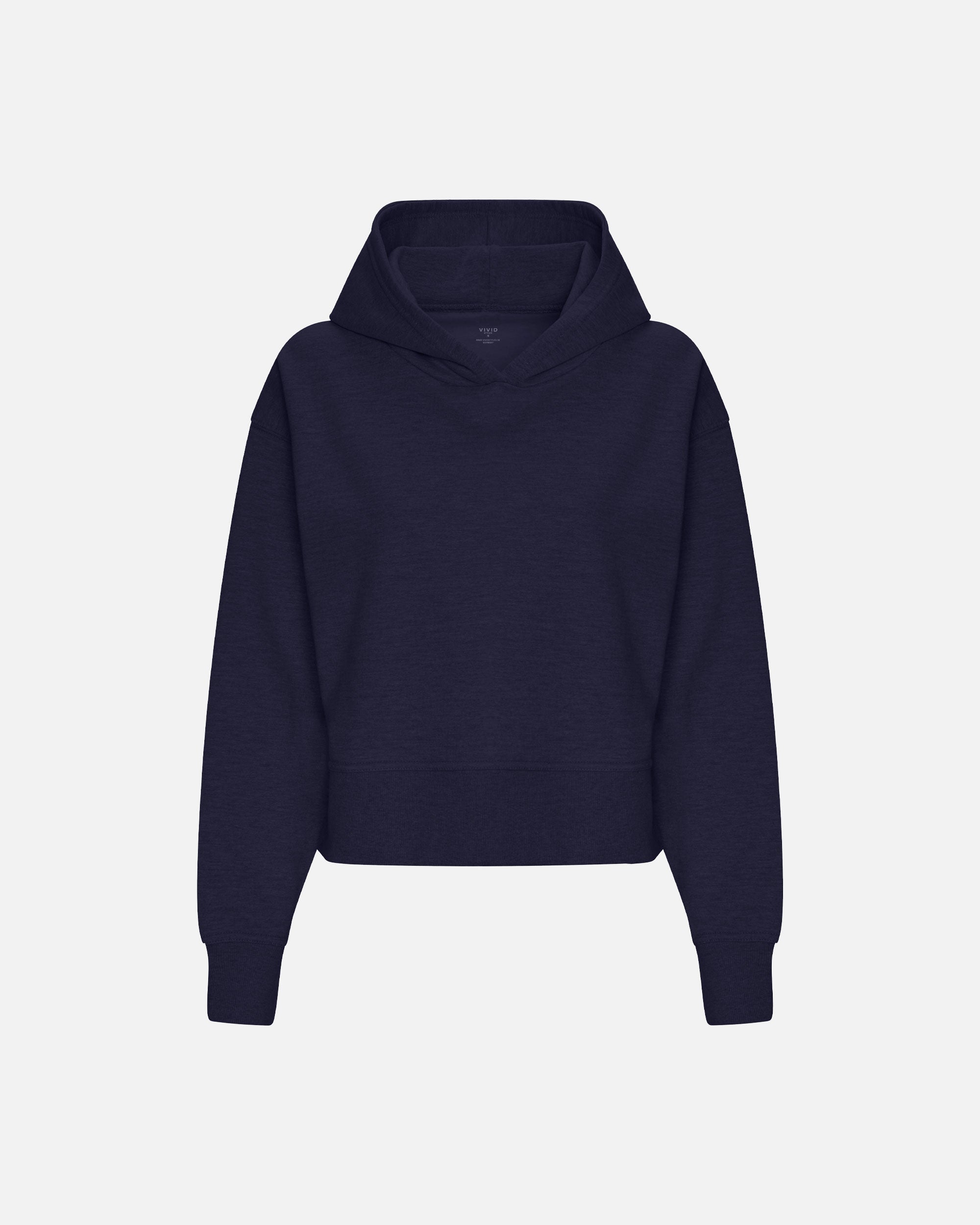 Damen Relax Kapuzenpullover Navy Blue von VIVID