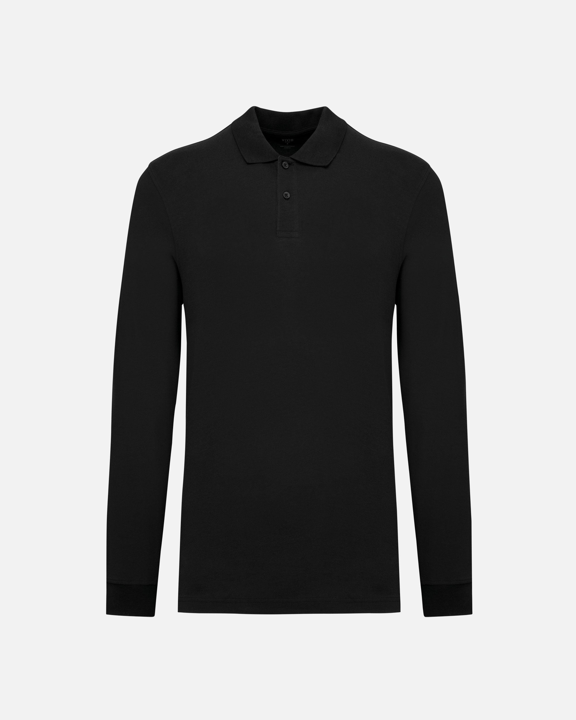 Klassisches Herren Piqué Polo Langarmshirt 2.0