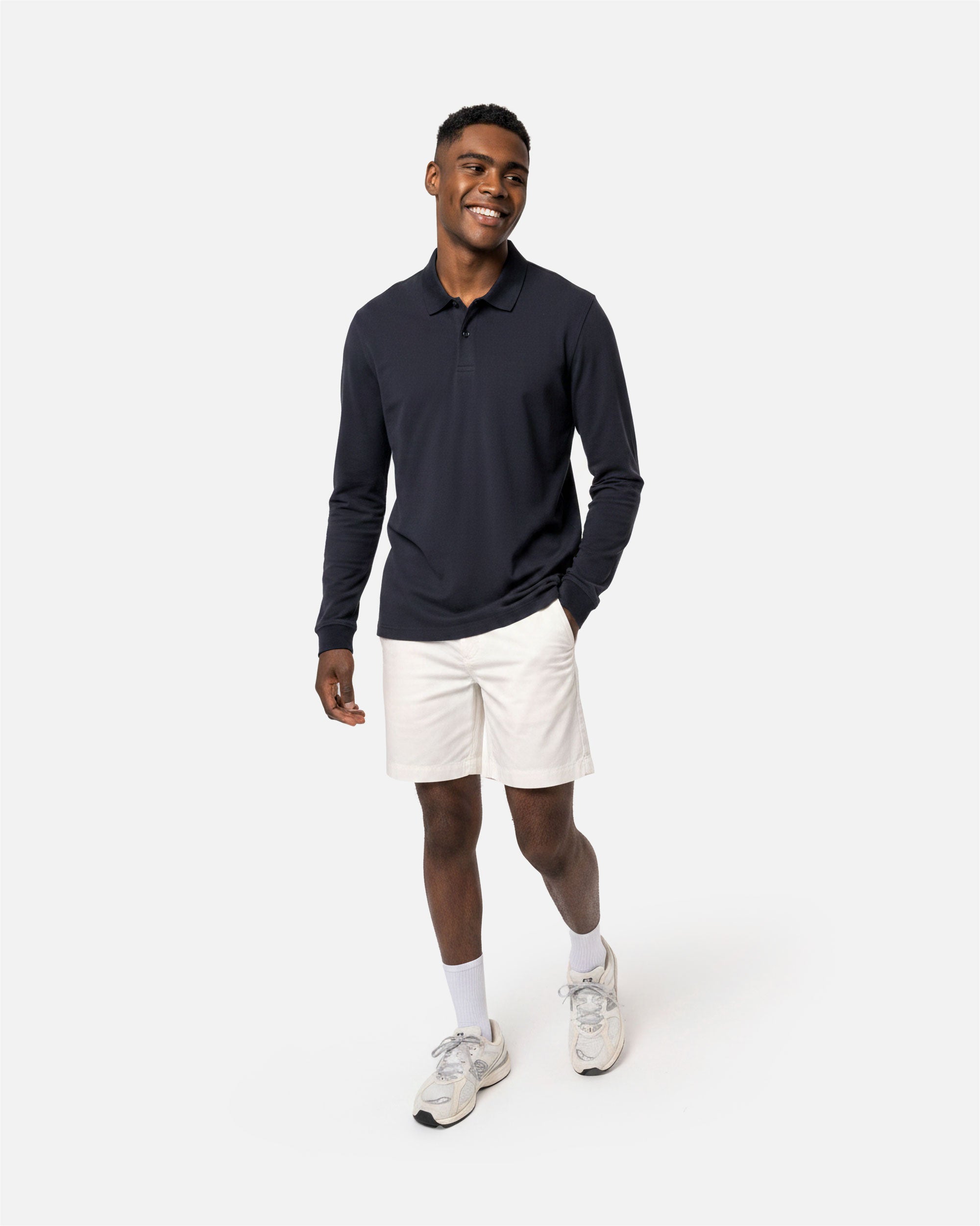 Klassisches Herren Piqué Polo Langarmshirt 2.0 von VIVID