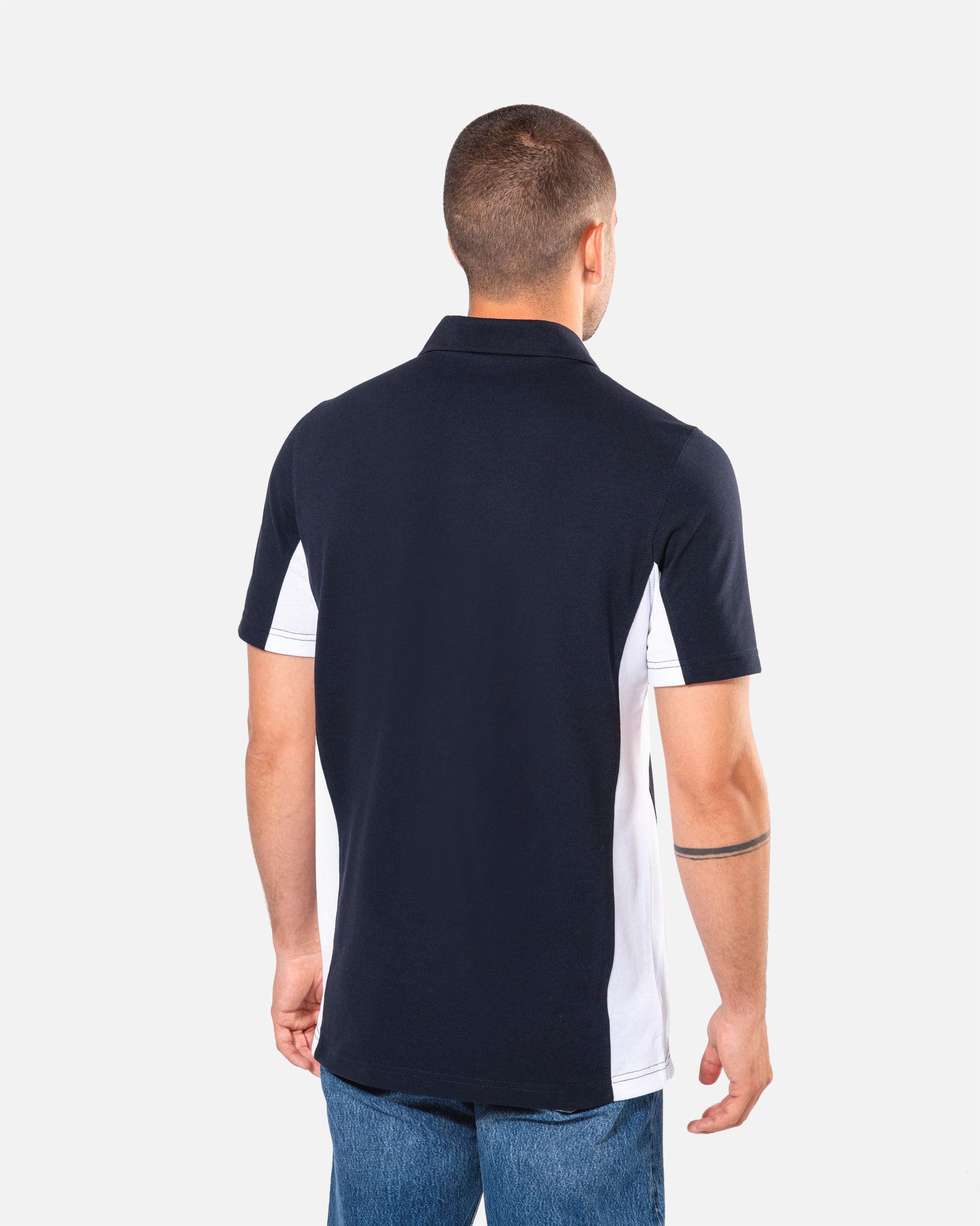 Zweifarbiges Herren Piqué Polo T-Shirt 2.0