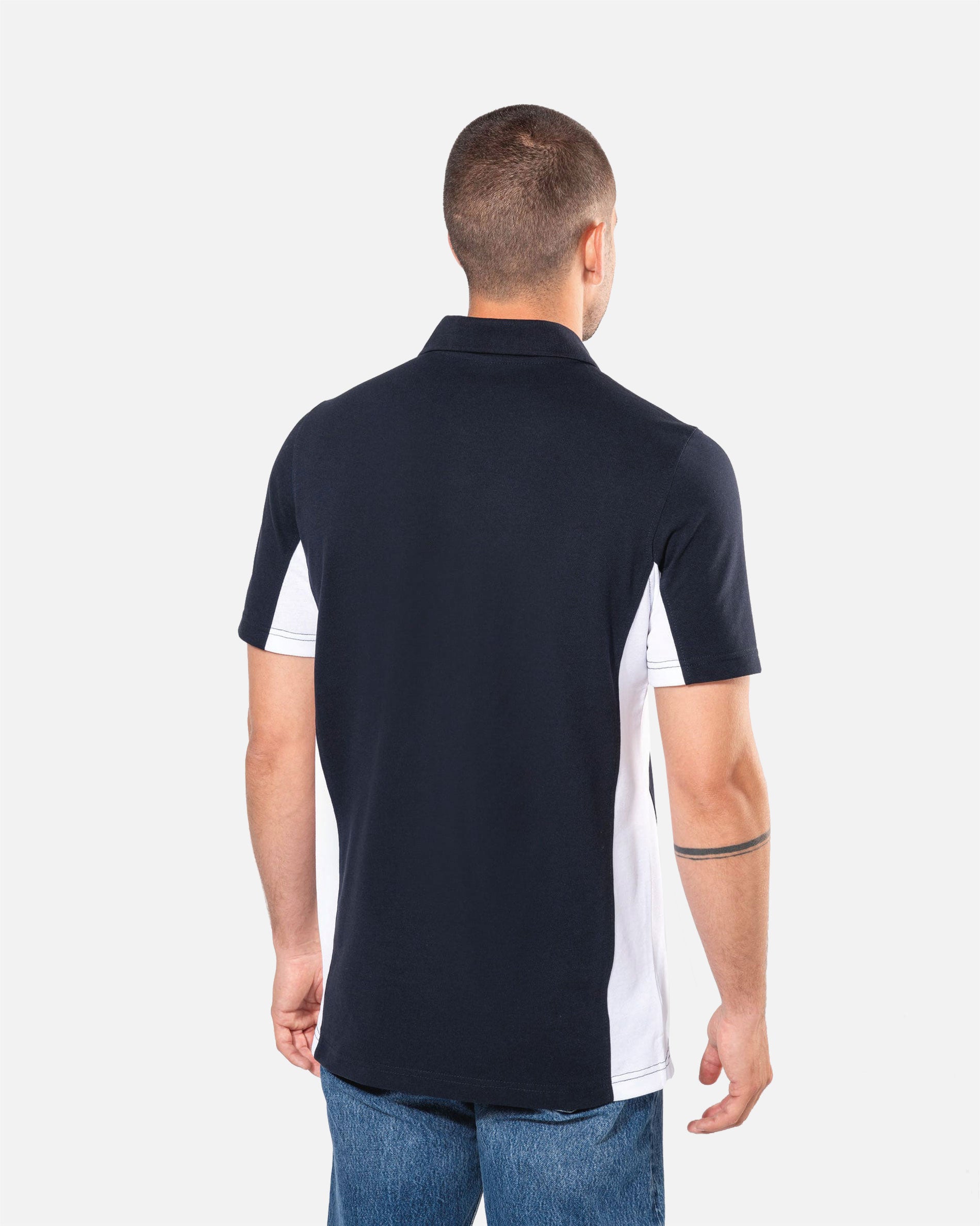 Zweifarbiges Herren Piqué Polo T-Shirt 2.0 von VIVID