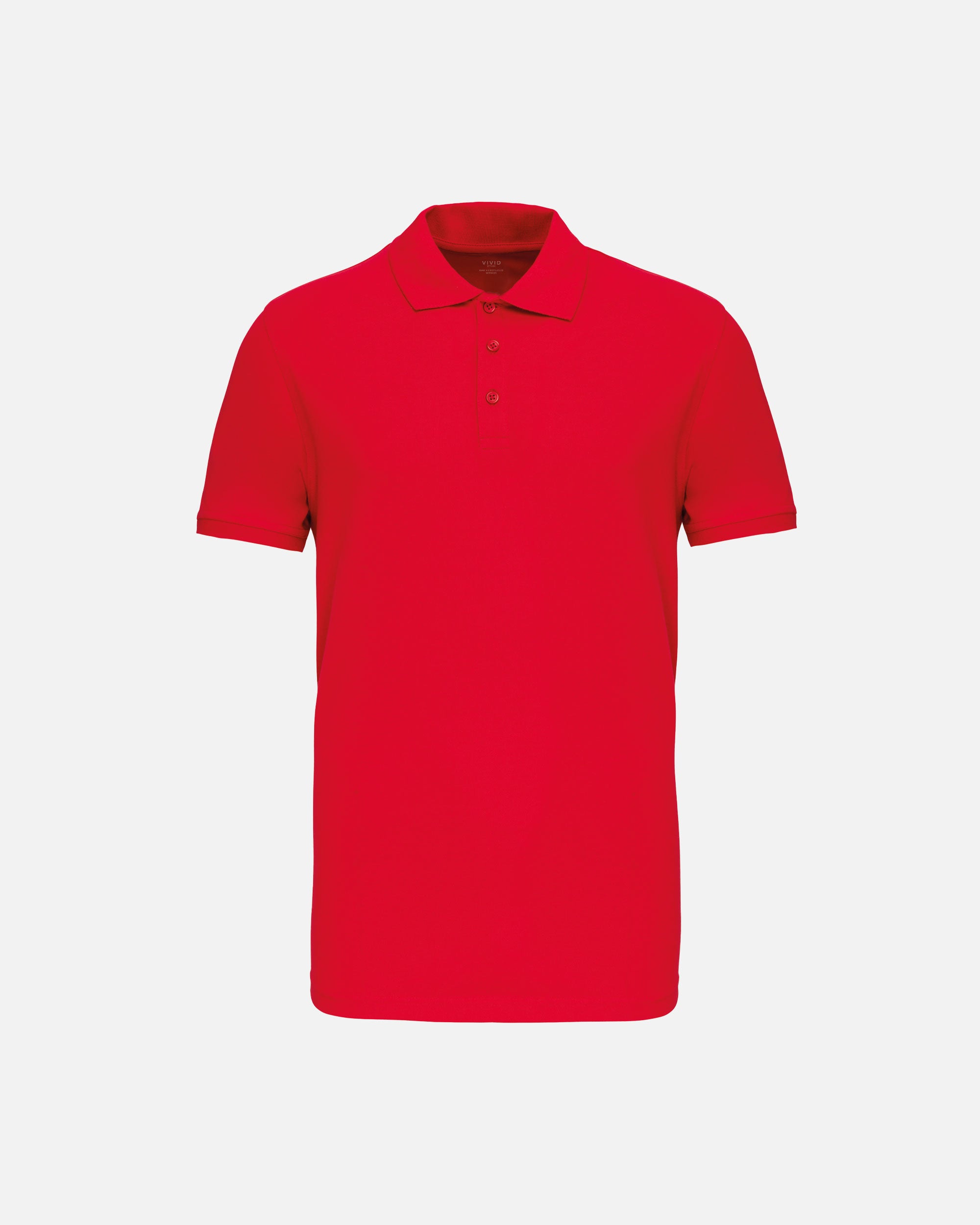 Schweres Herren Piqué Polo T-Shirt 2.0 Fire Red von VIVID