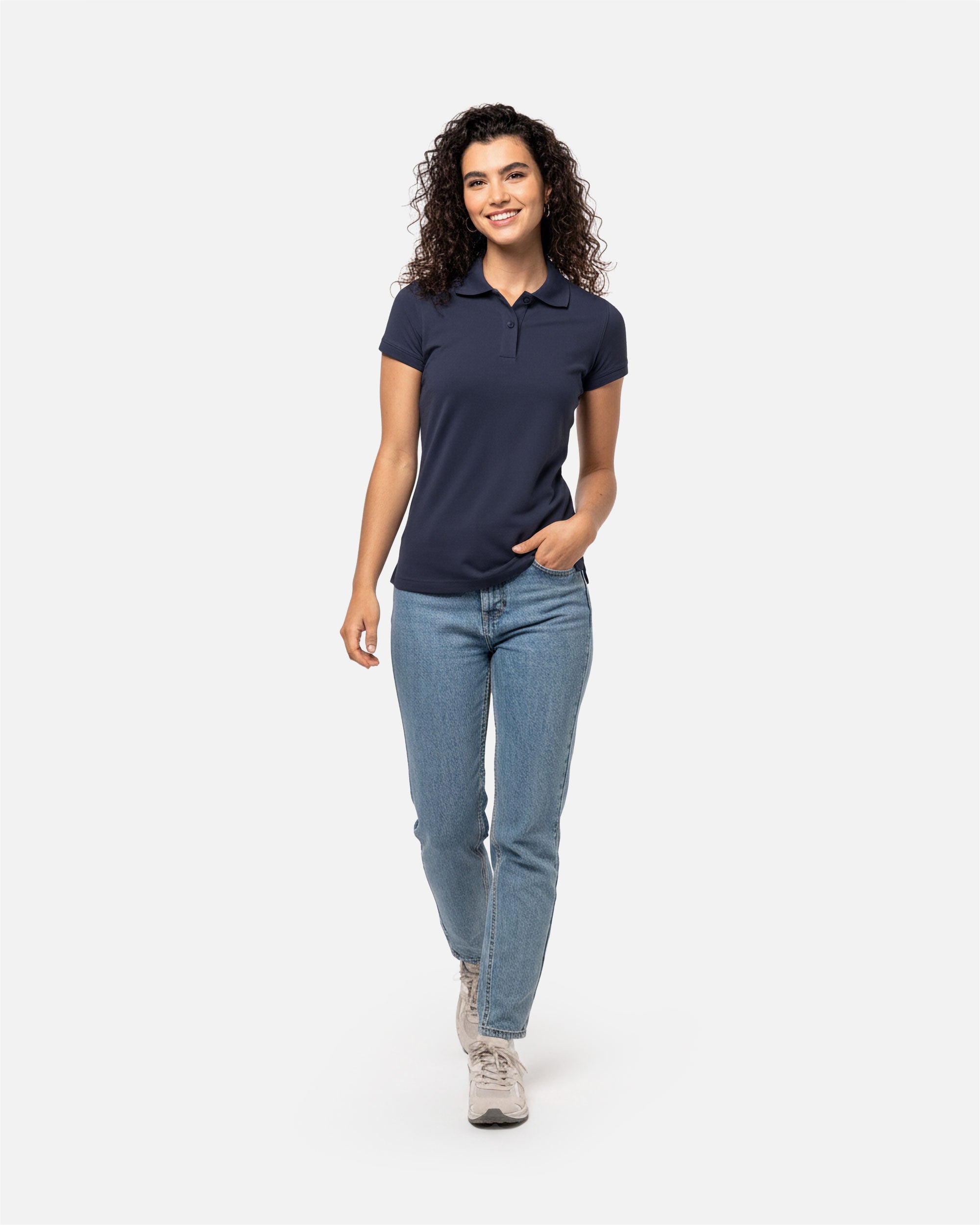 Schweres Damen Piqué Polo T-Shirt 2.0 von VIVID