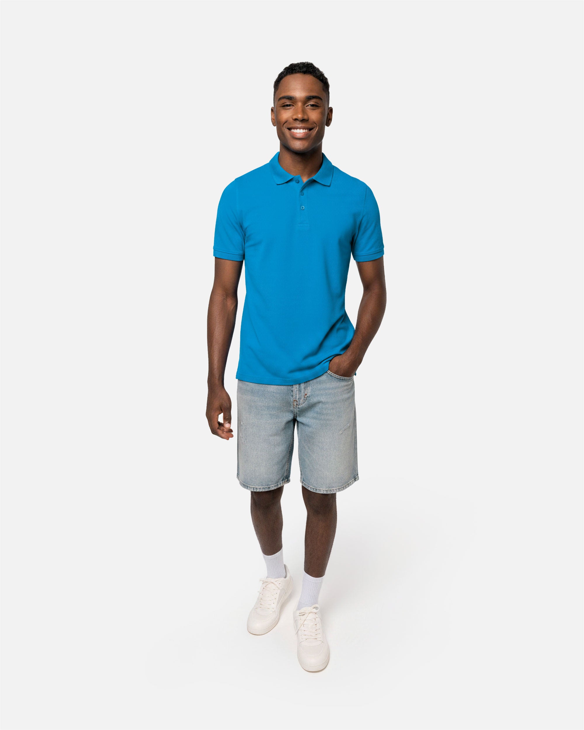 Schweres Herren Piqué Polo T-Shirt von VIVID