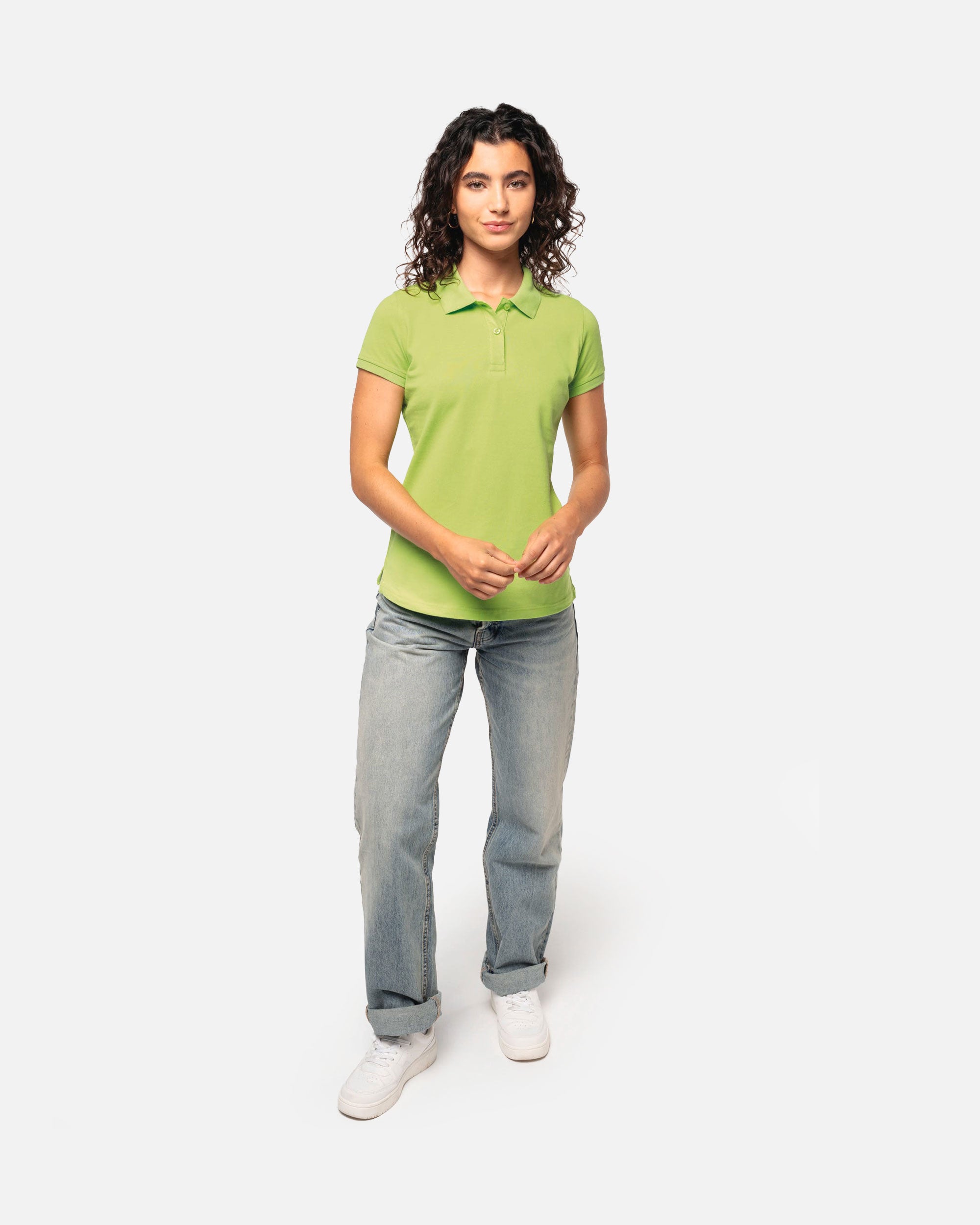 Schweres Damen Piqué Polo T-Shirt von VIVID
