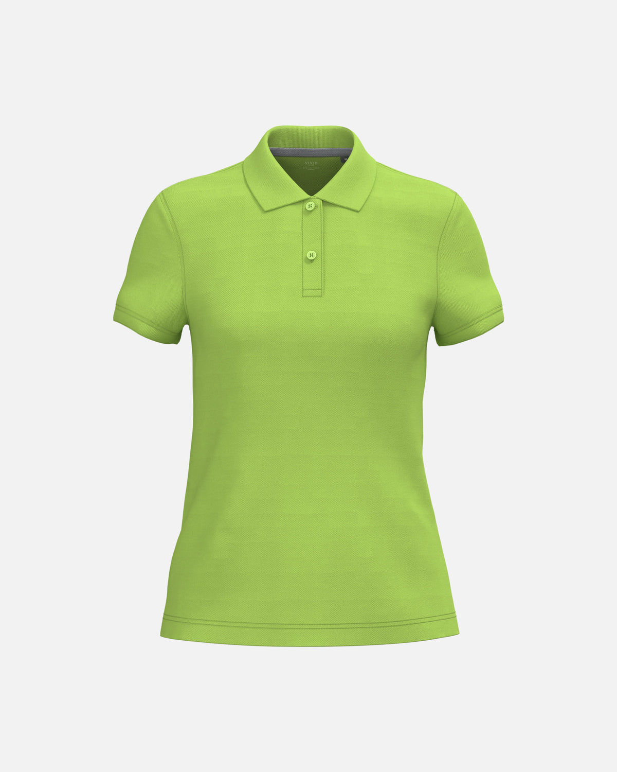 Schweres Damen Piqué Polo T-Shirt Lime Green von VIVID