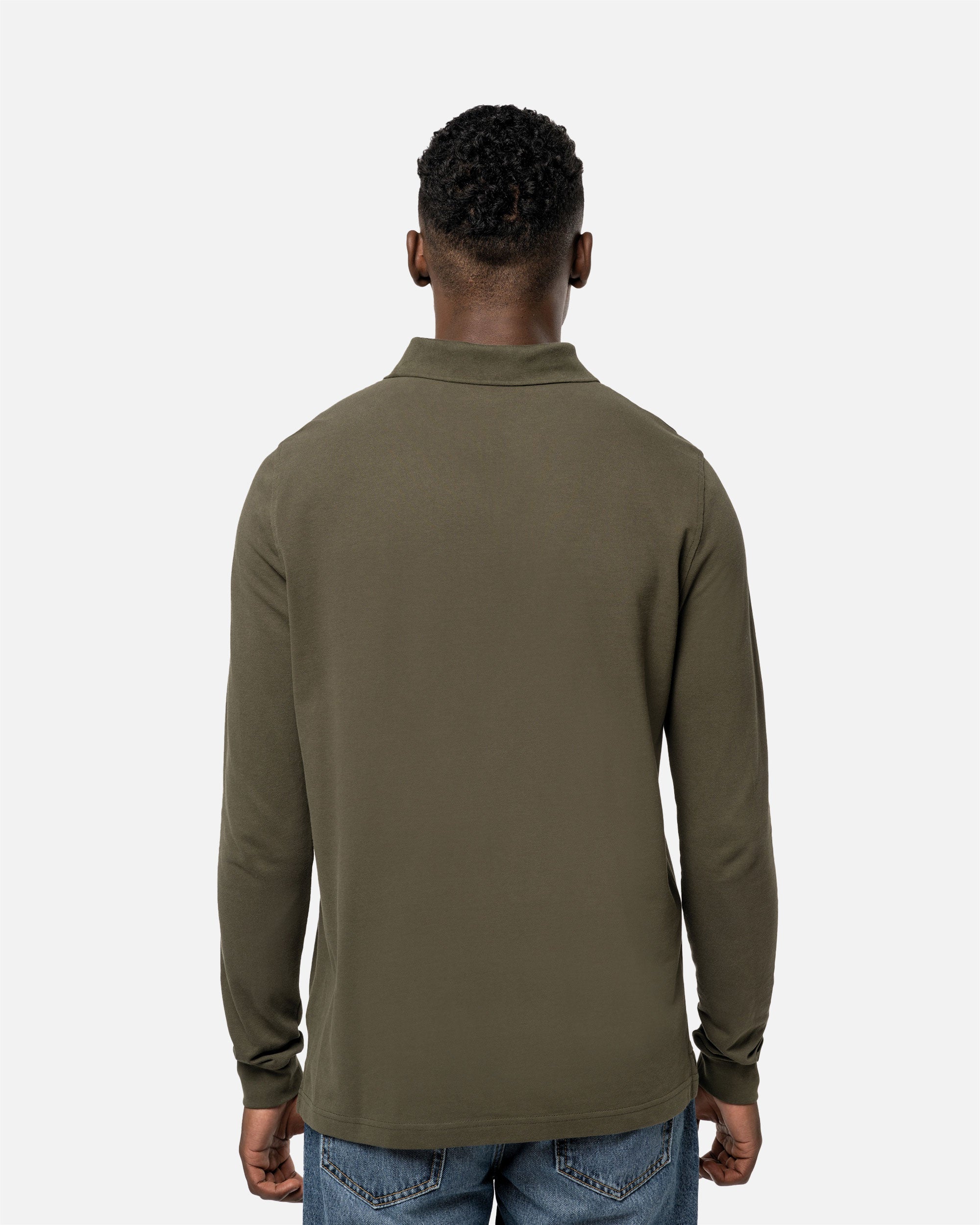 Schweres Herren Piqué Polo Langarmshirt von VIVID