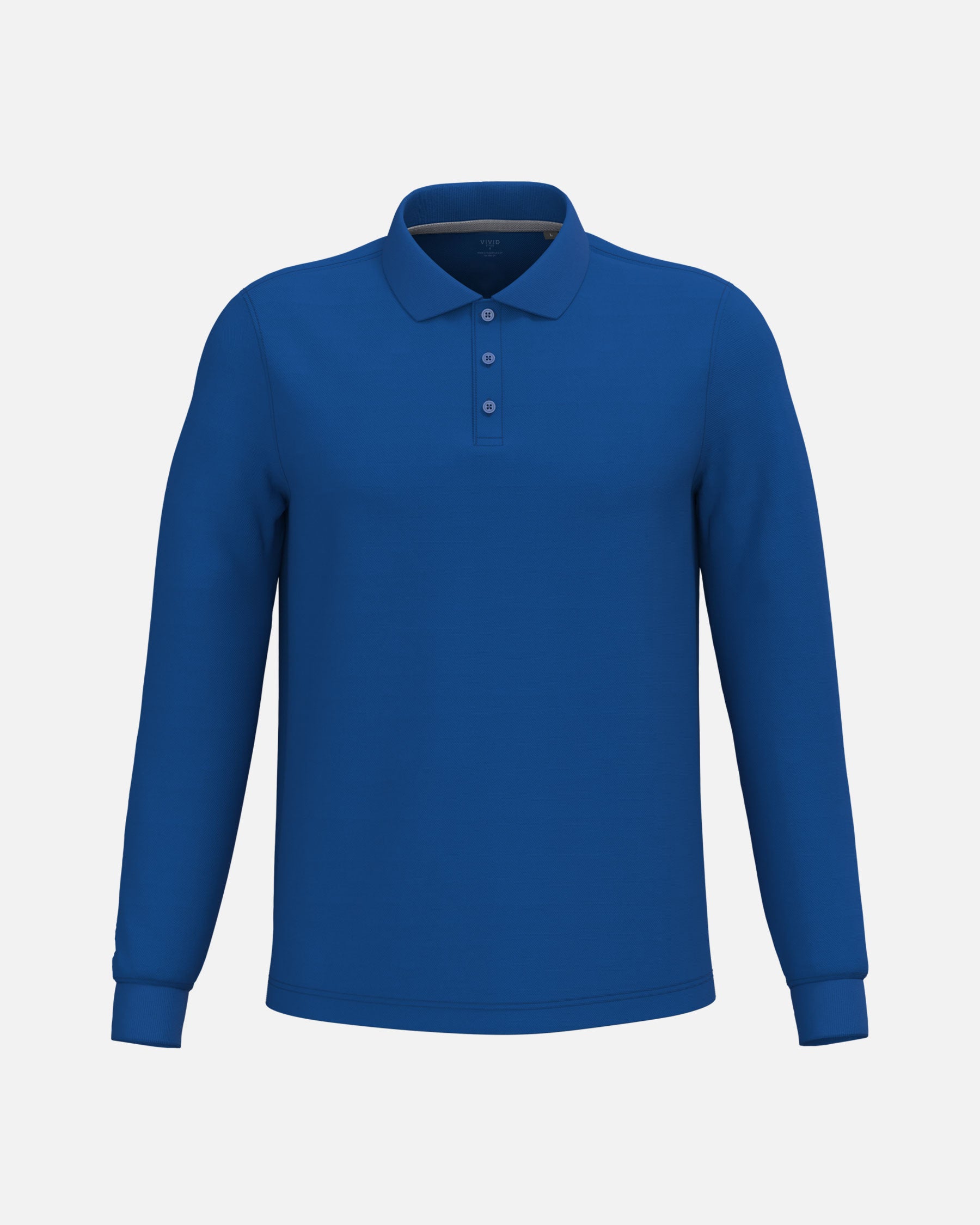 Schweres Herren Piqué Polo Langarmshirt