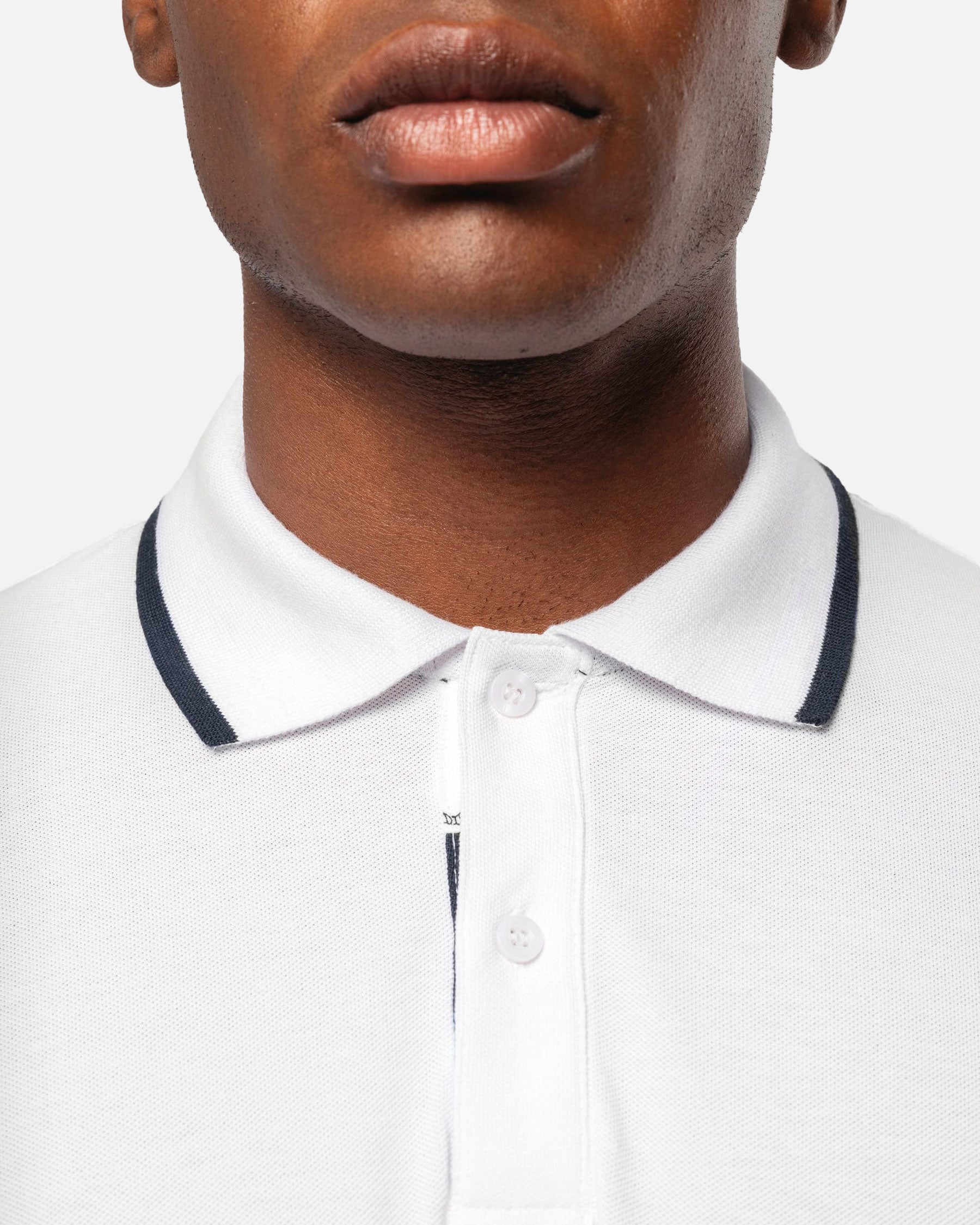 Schweres Herren Piqué Polo T-Shirt mit Kontrastfarben