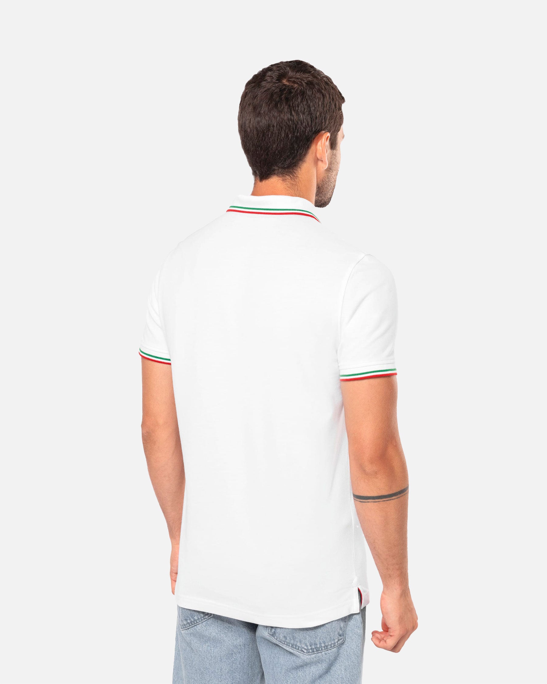 Schweres Herren Piqué Polo T-Shirt mit Kontrastfarben 2.0