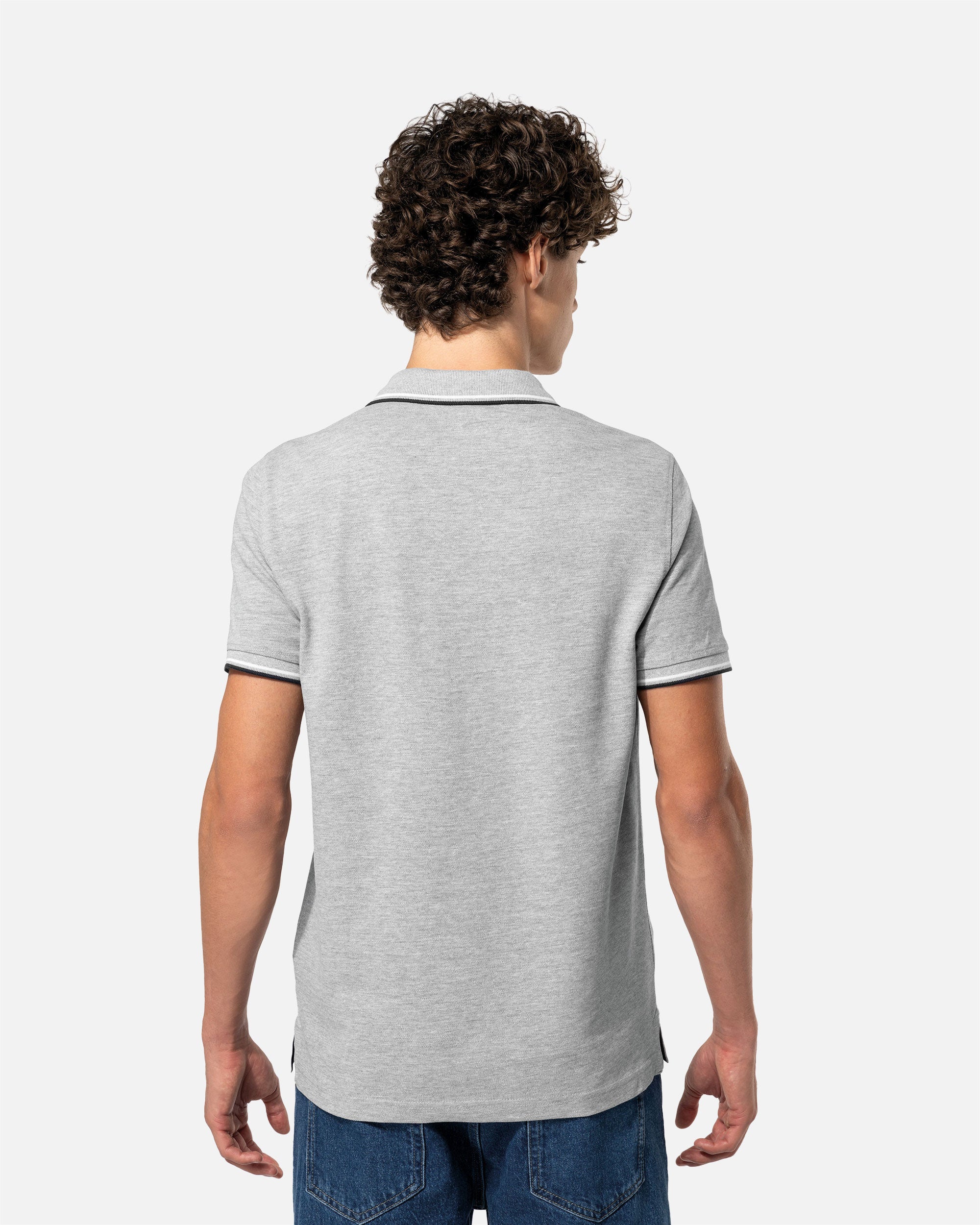 Schweres Herren Piqué Polo T-Shirt mit Kontrastfarben 2.0 von VIVID