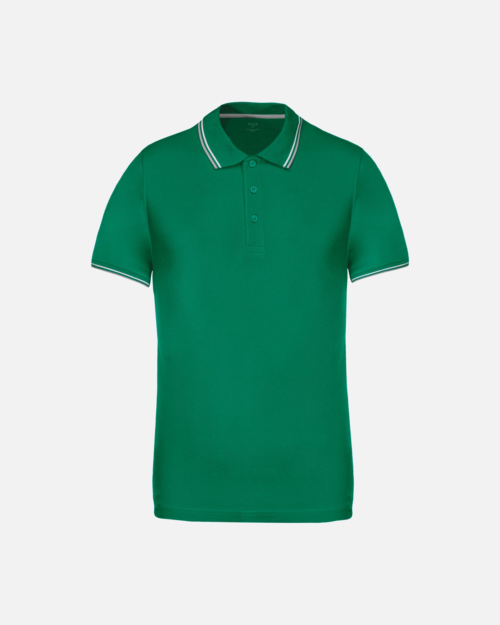 Schweres Herren Piqué Polo T-Shirt mit Kontrastfarben 2.0
