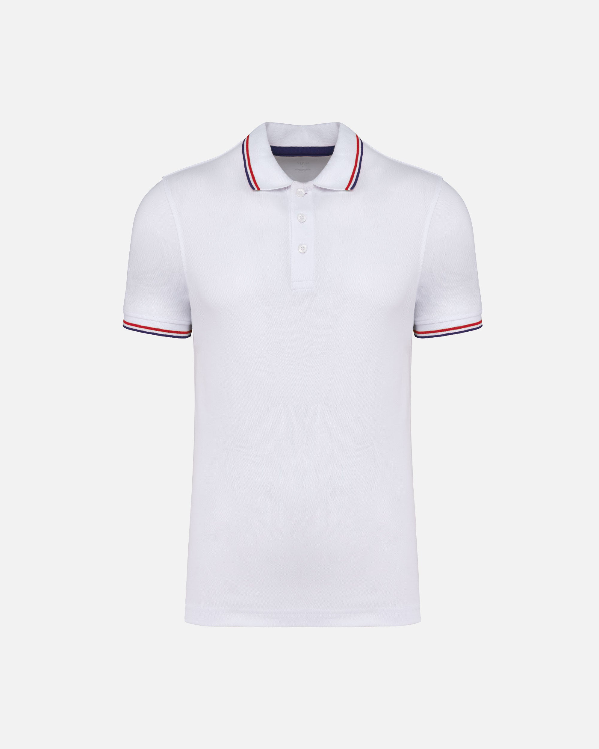 Schweres Herren Piqué Polo T-Shirt mit Kontrastfarben 2.0