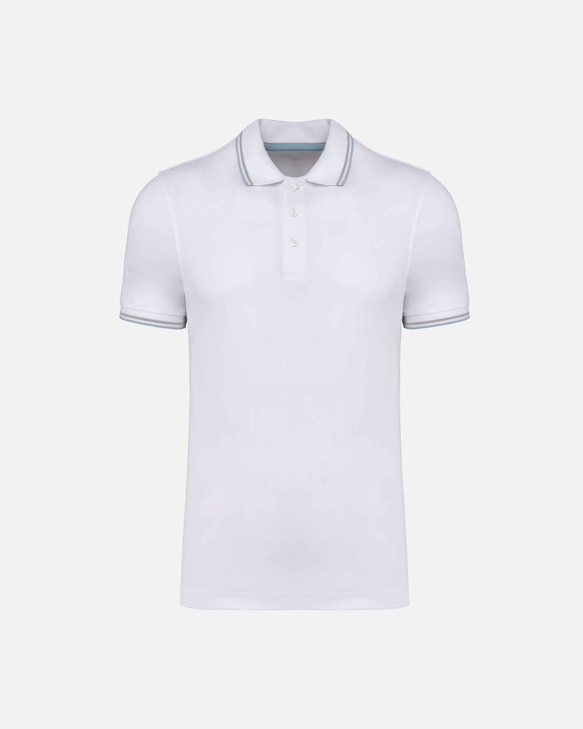 Schweres Herren Piqué Polo T-Shirt mit Kontrastfarben 2.0