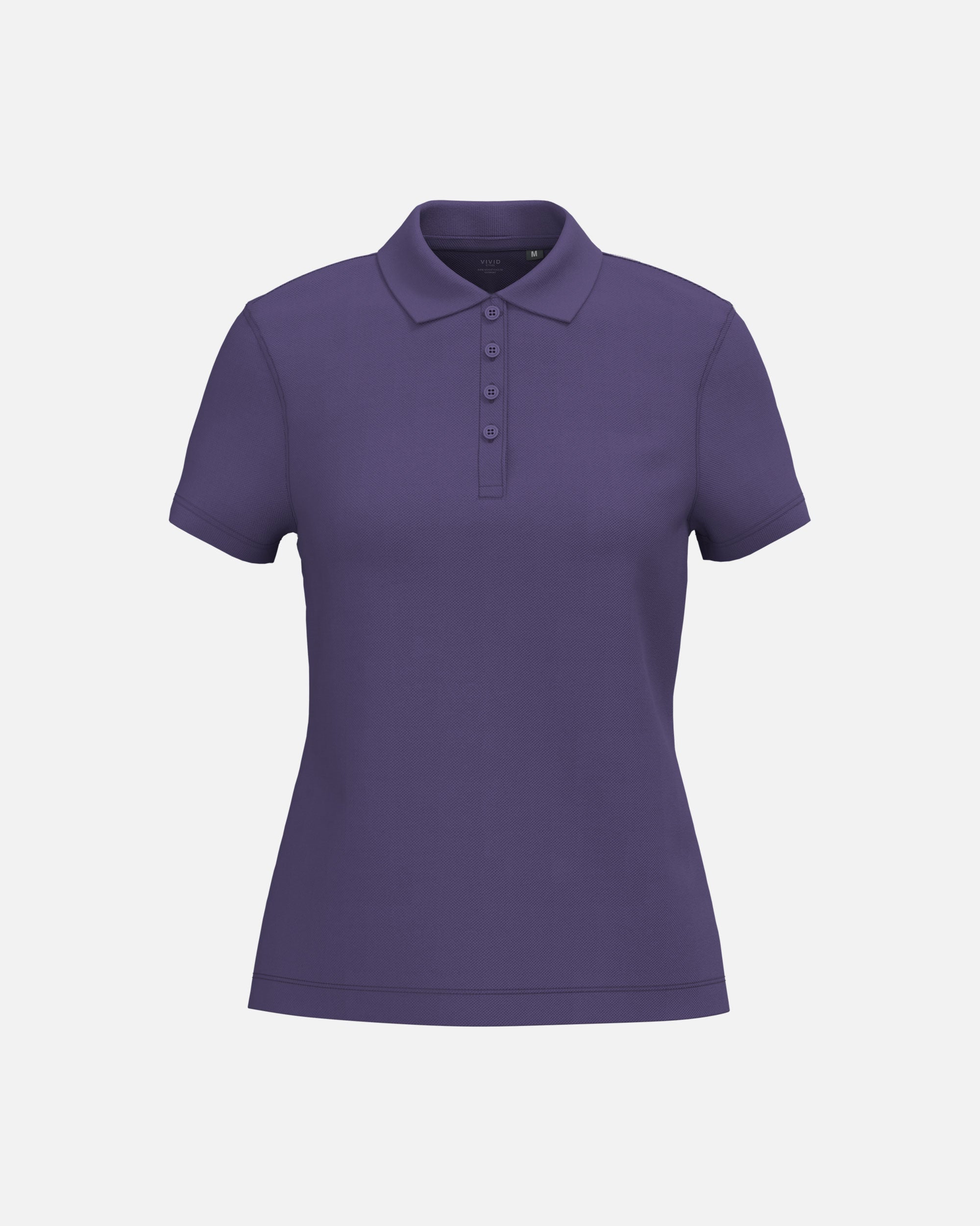 Klassisches Damen Piqué Polo T-Shirt Purple von VIVID