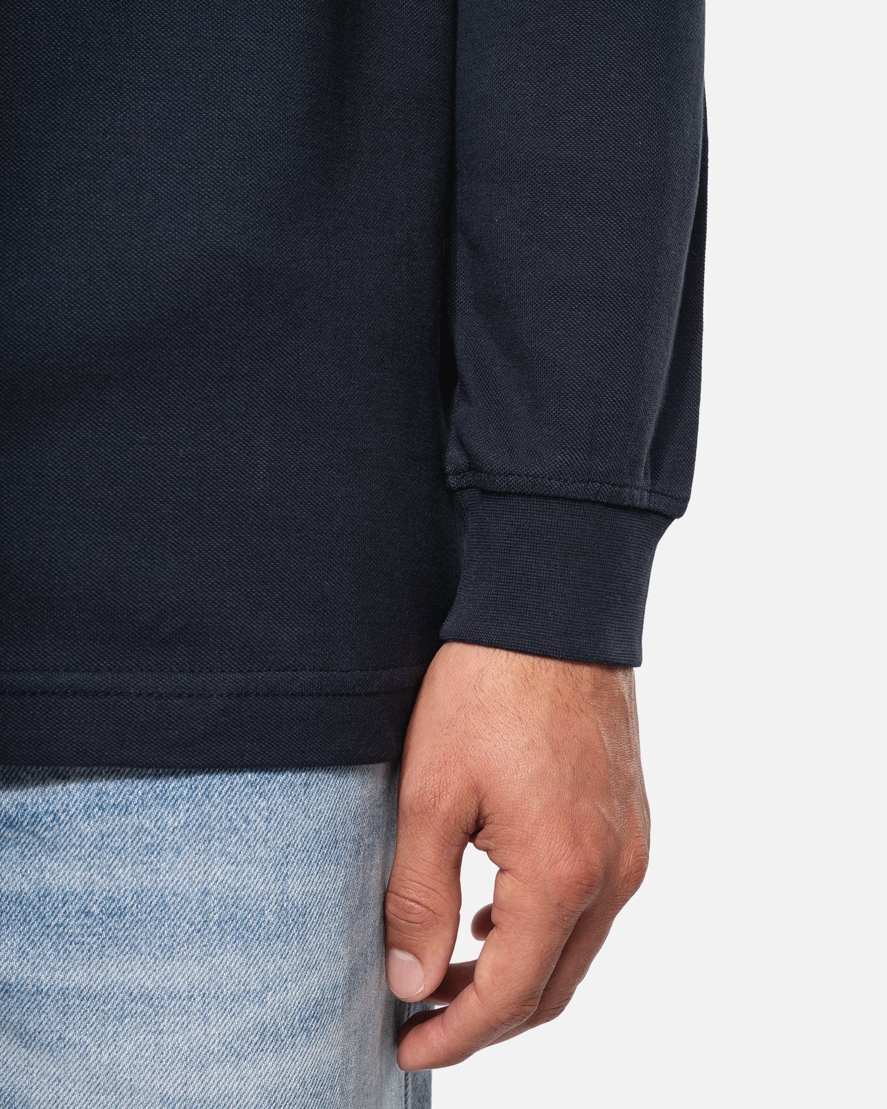 Klassisches Herren Piqué Polo Langarmshirt von VIVID